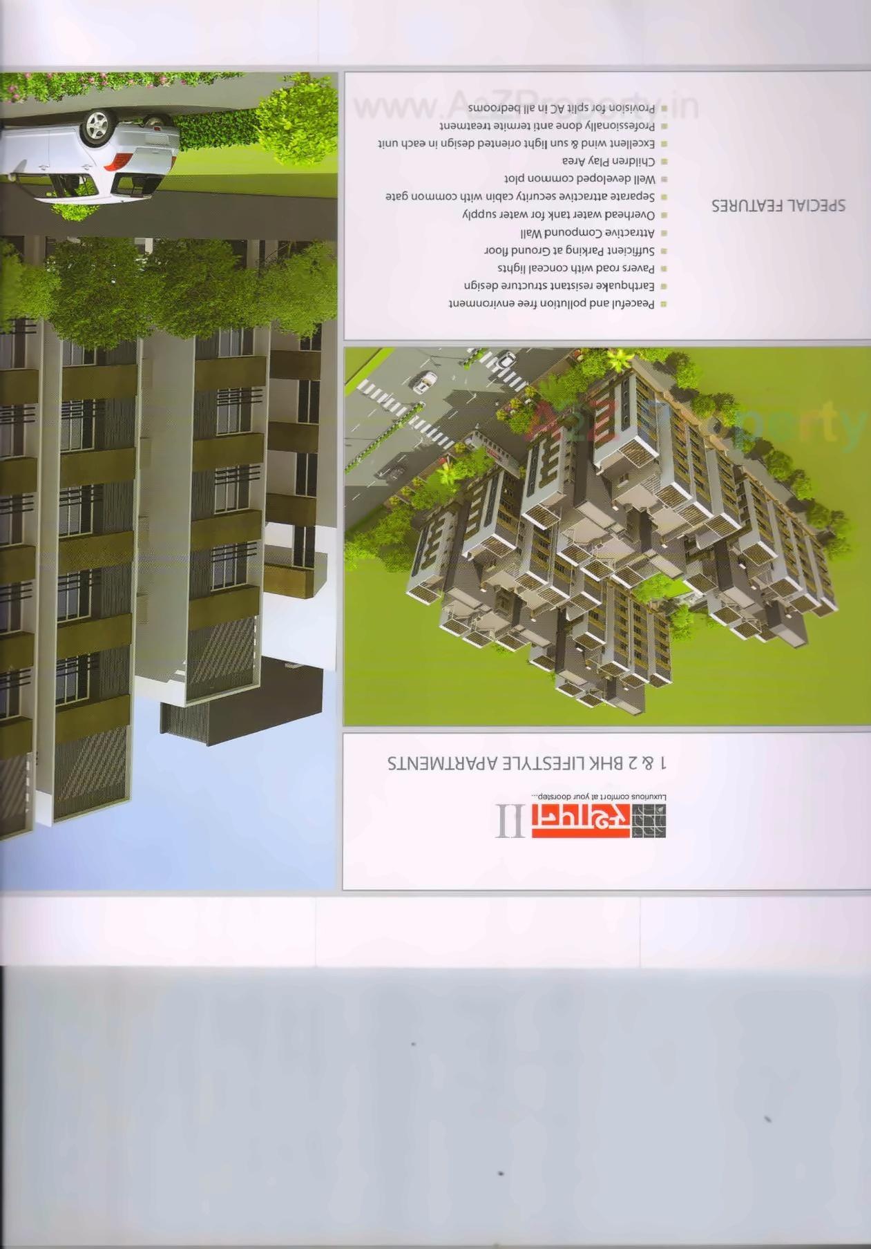 3D Elevation of real estate project Sthapan located at Uvarsad, Gandhinagar, Gujarat