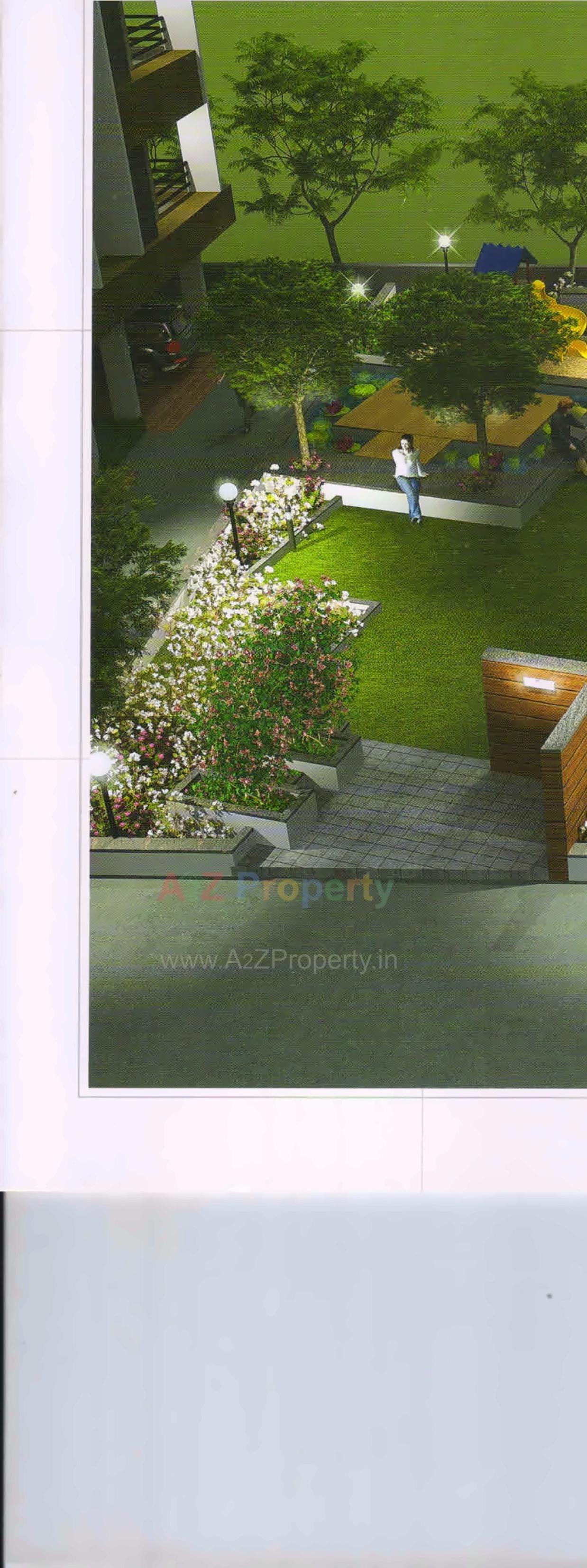 3D Elevation of real estate project Sthapan located at Uvarsad, Gandhinagar, Gujarat