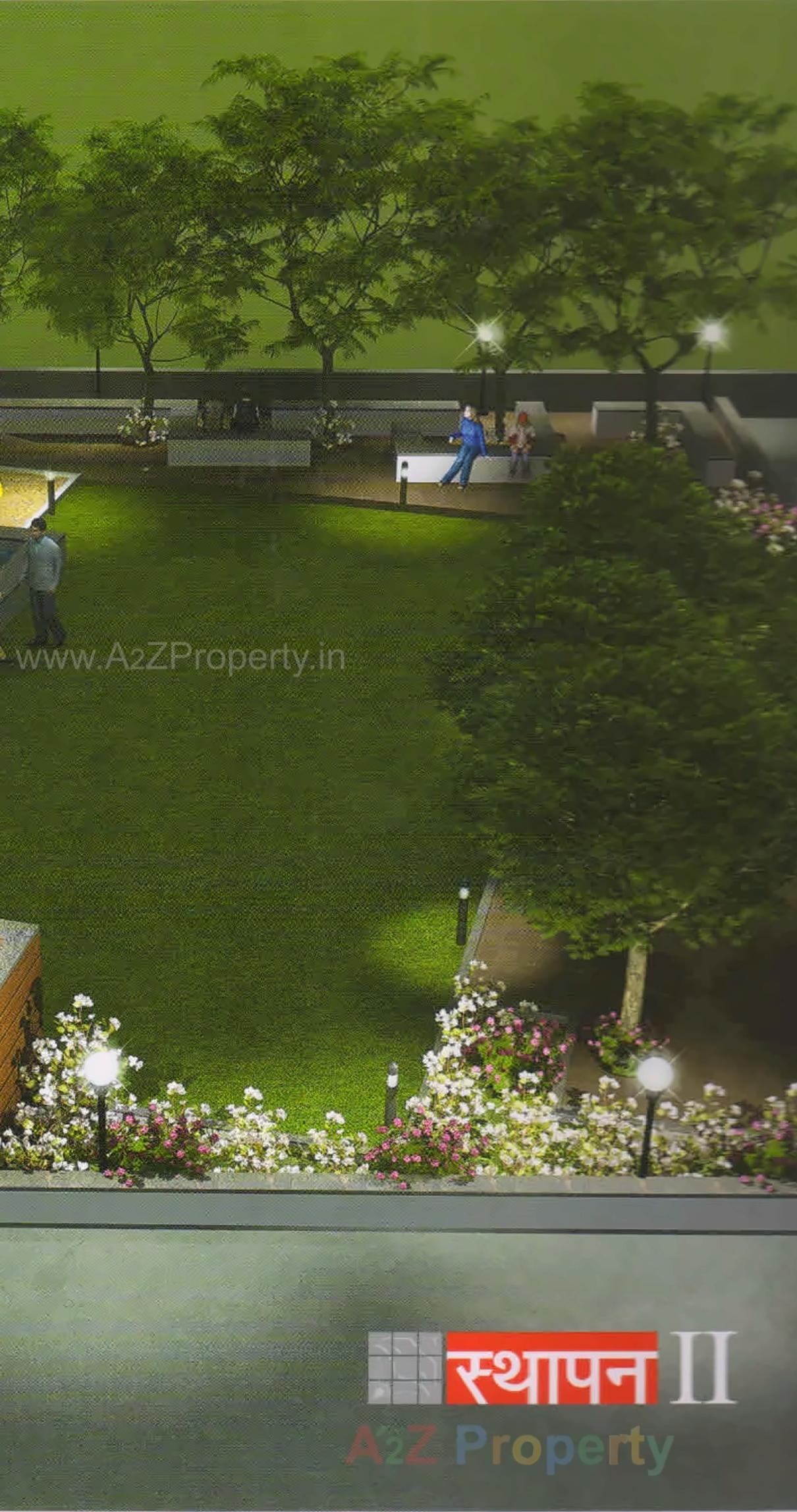 3D Elevation of real estate project Sthapan located at Uvarsad, Gandhinagar, Gujarat