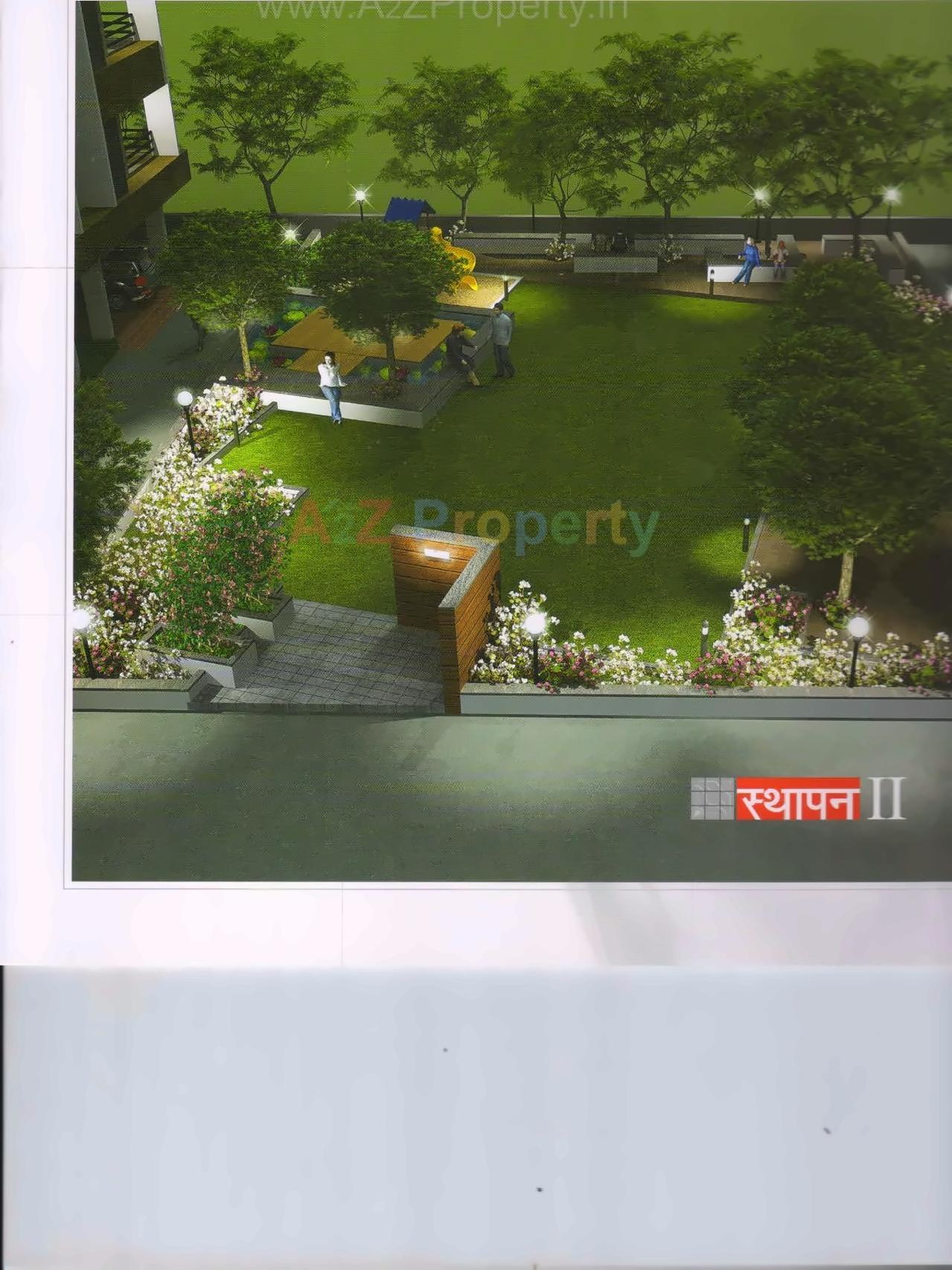 3D Elevation of real estate project Sthapan located at Uvarsad, Gandhinagar, Gujarat