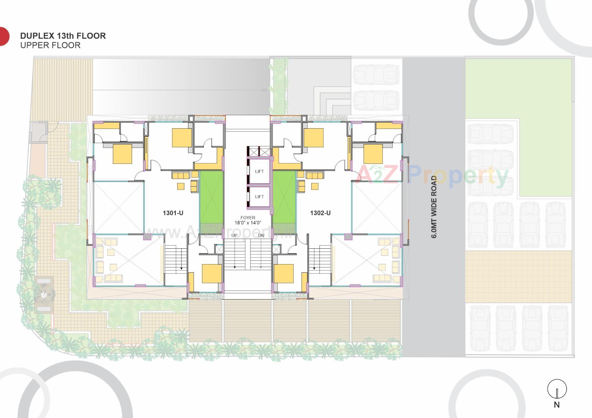 Layout of real estate project Stuti located at Koba, Gandhinagar, Gujarat