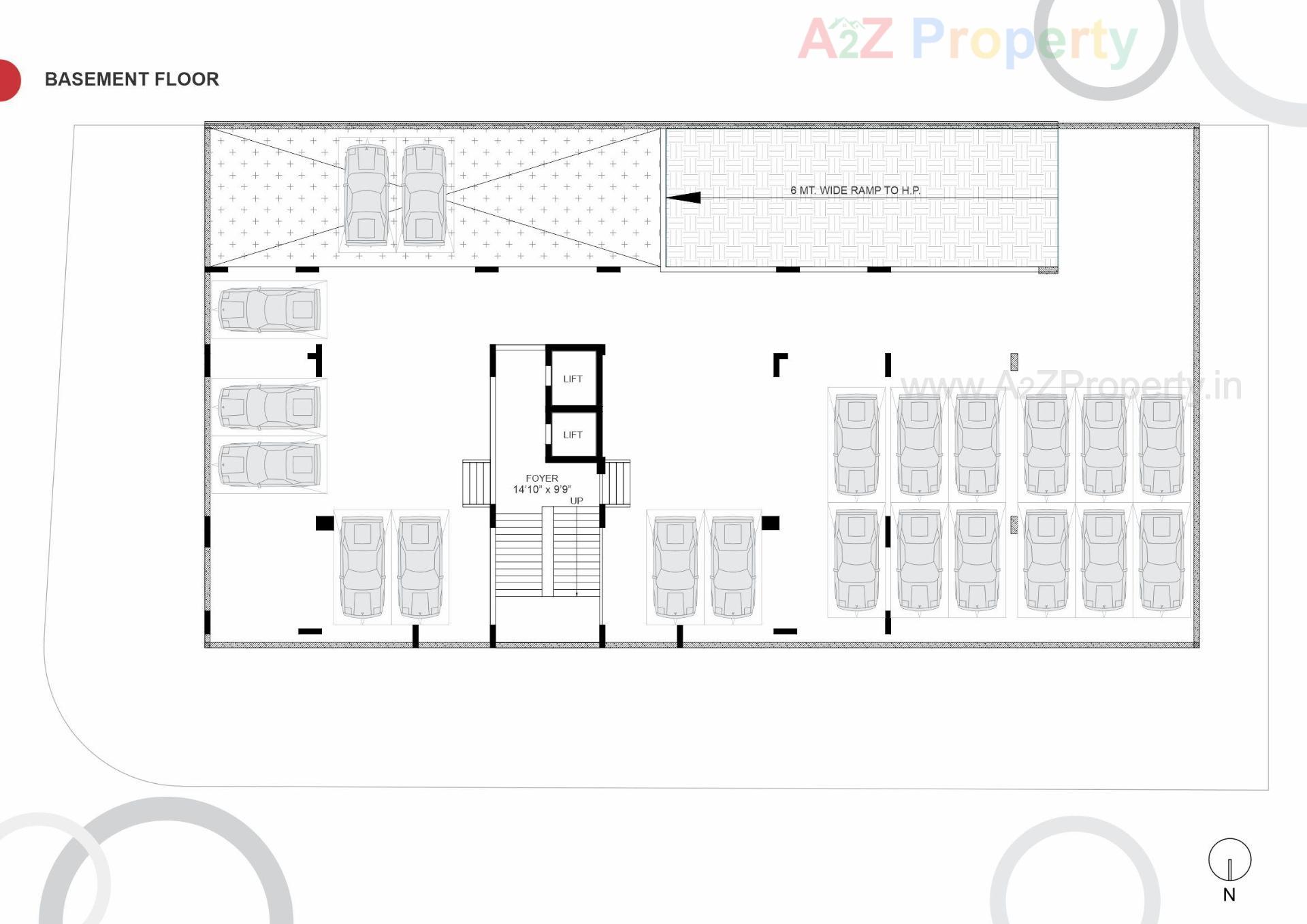 Layout of real estate project Stuti located at Koba, Gandhinagar, Gujarat