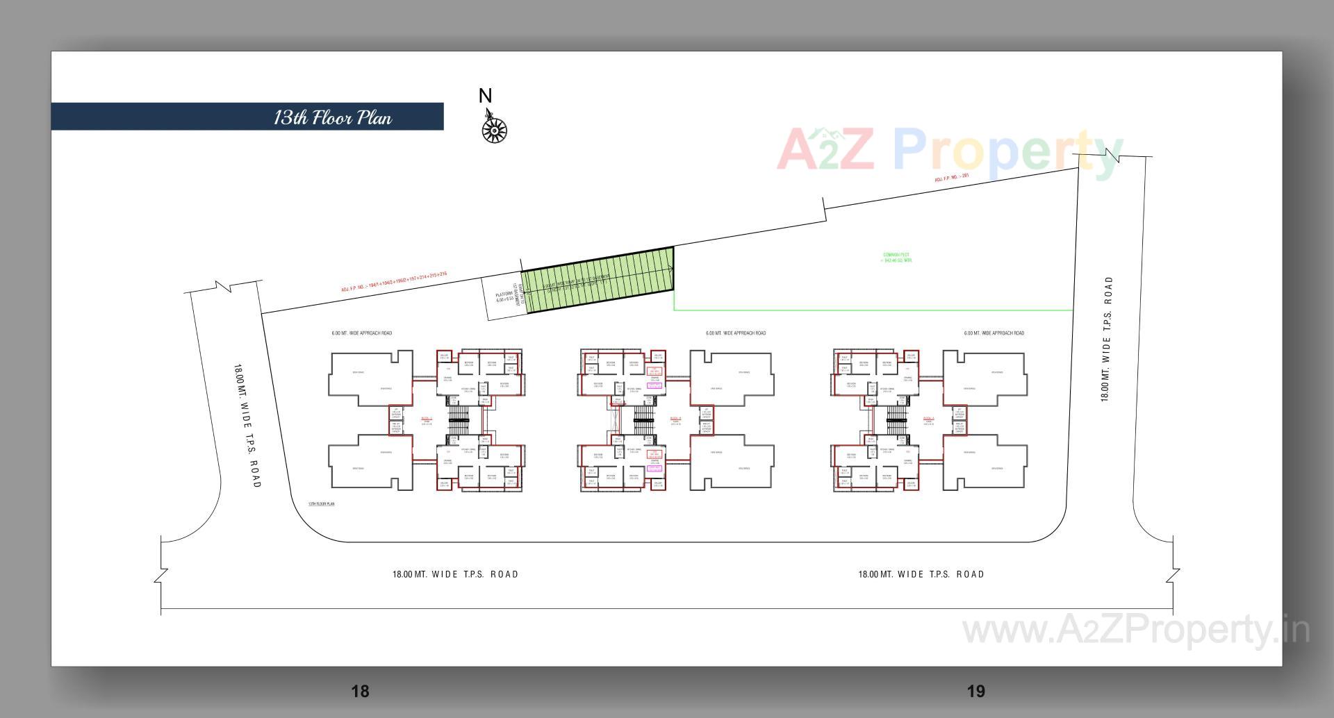 Layout of real estate project Suhaal Serenity located at Zundal, Gandhinagar, Gujarat