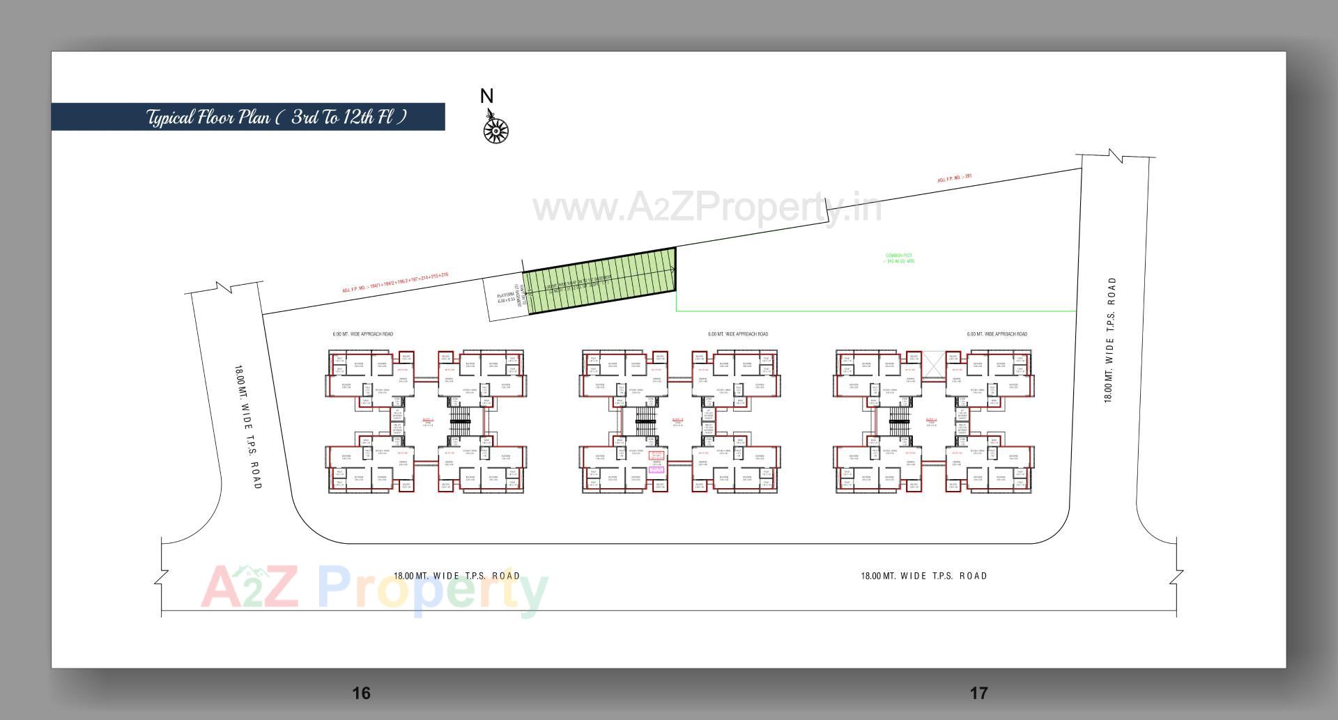 Layout of real estate project Suhaal Serenity located at Zundal, Gandhinagar, Gujarat