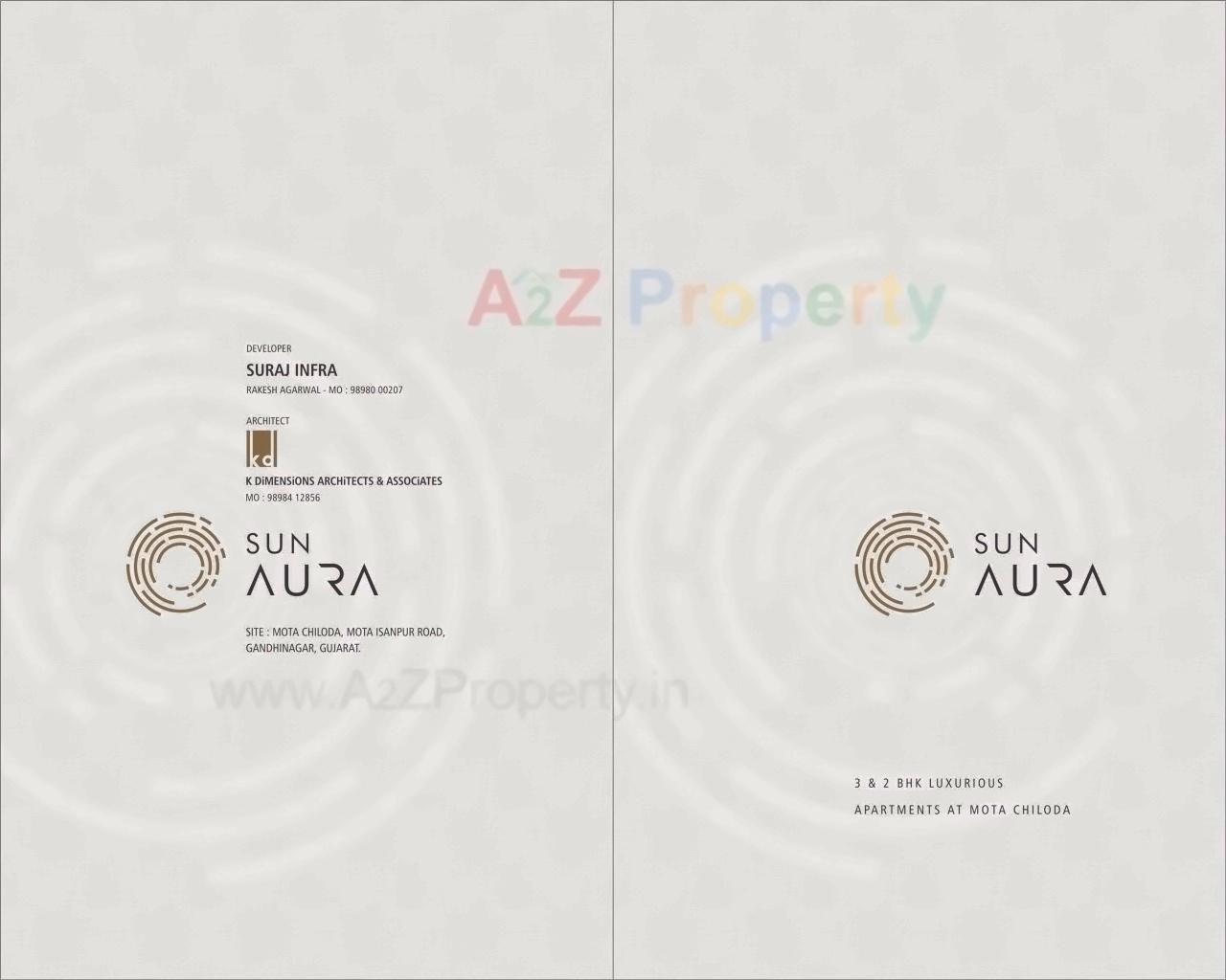  of real estate project Sun Aura located at Chiloda, Gandhinagar, Gujarat