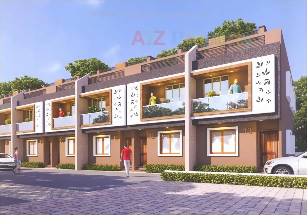 3D Elevation of real estate project Sun Elegance located at Vavol, Gandhinagar, Gujarat