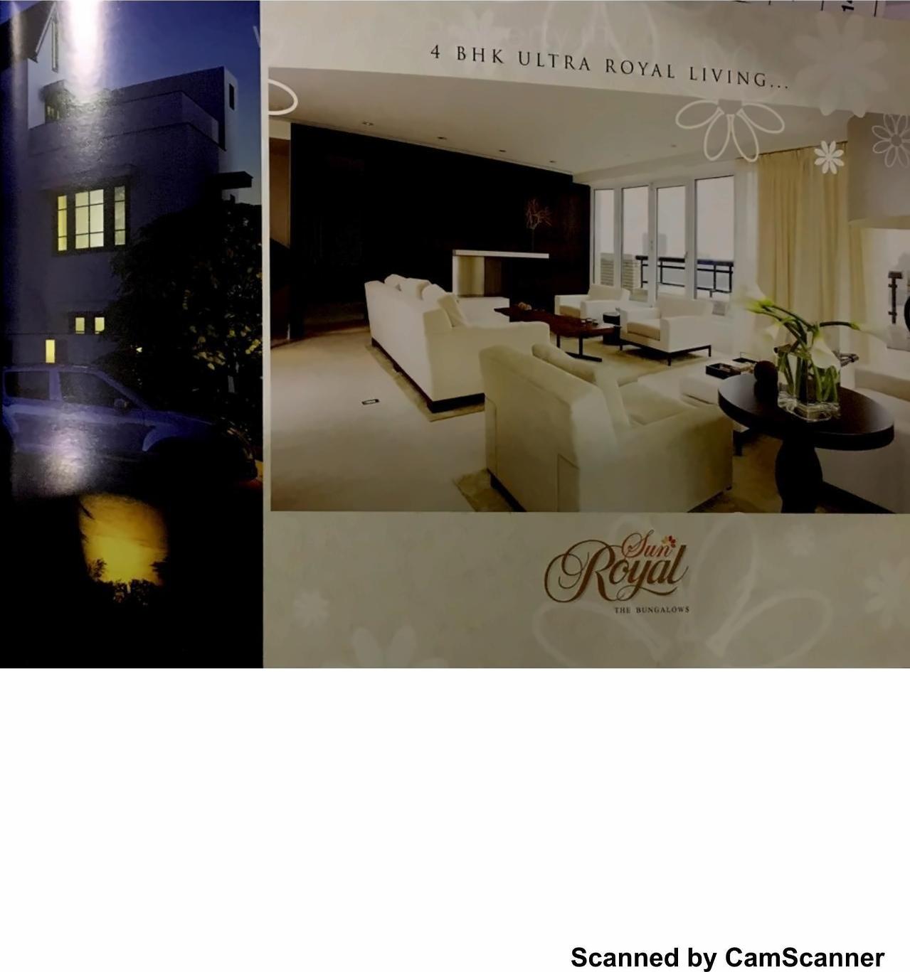 3D Elevation of real estate project Sun Royal Bungalows located at Raysan, Gandhinagar, Gujarat