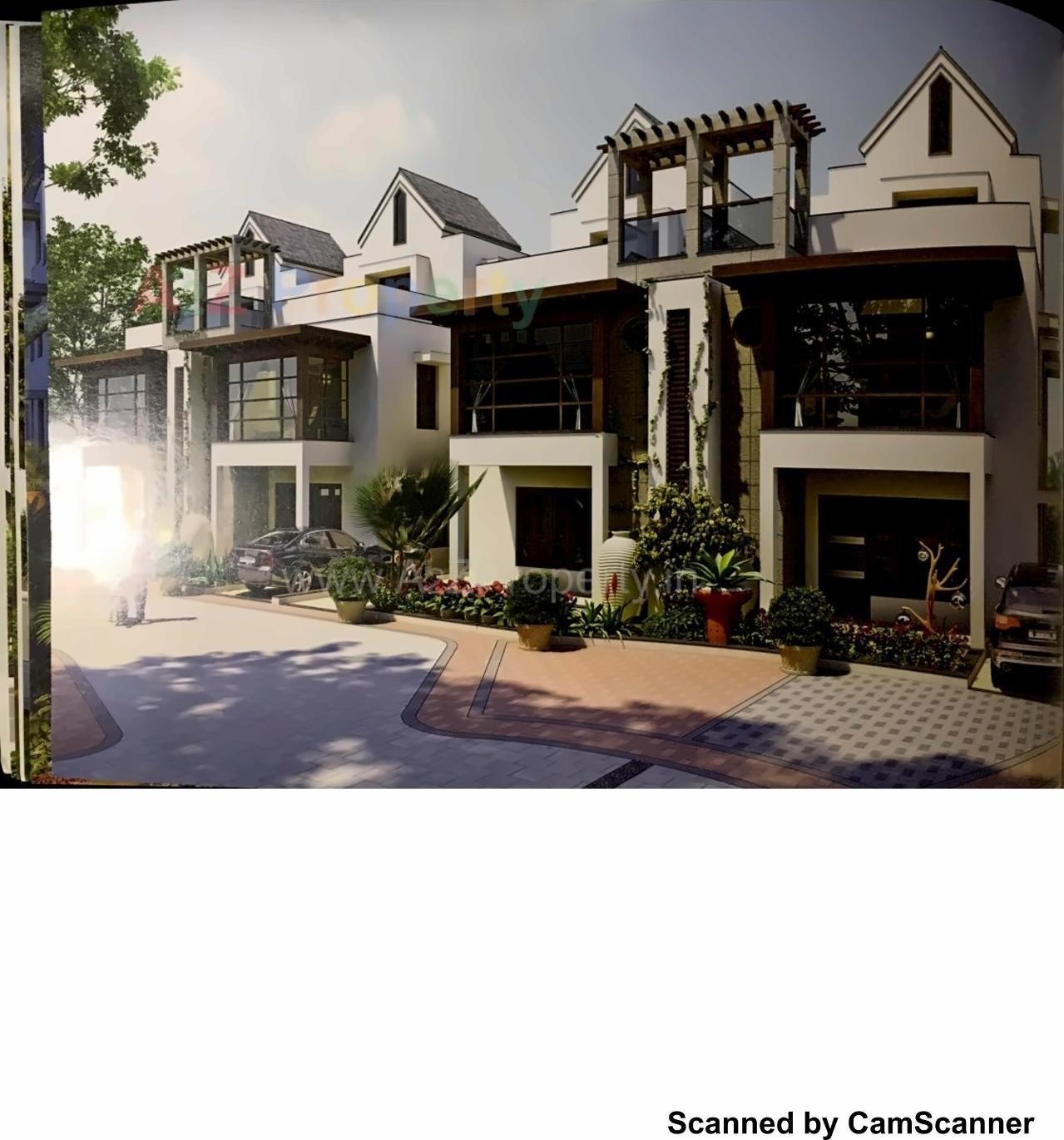3D Elevation of real estate project Sun Royal Bungalows located at Raysan, Gandhinagar, Gujarat