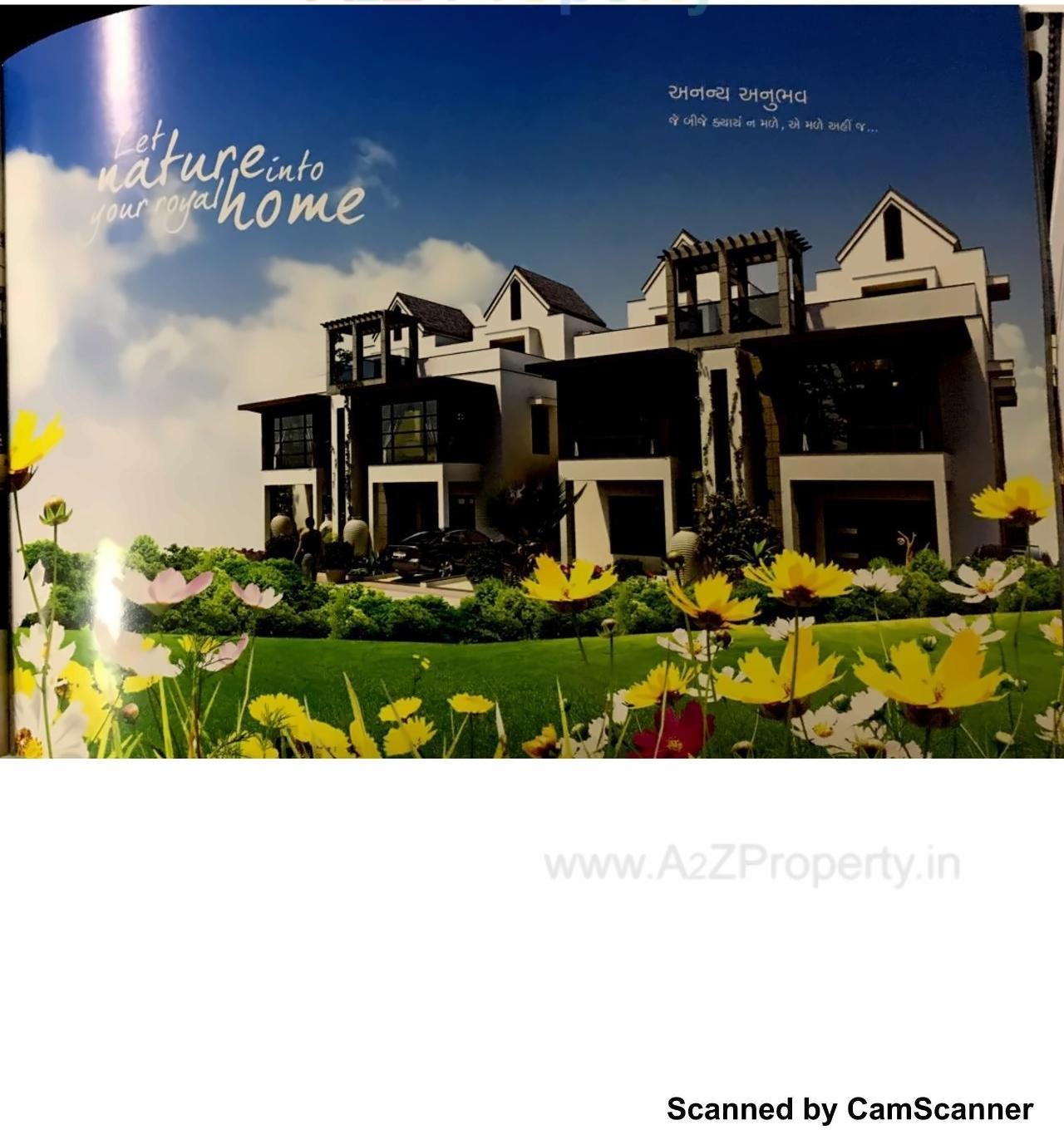 3D Elevation of real estate project Sun Royal Bungalows located at Raysan, Gandhinagar, Gujarat