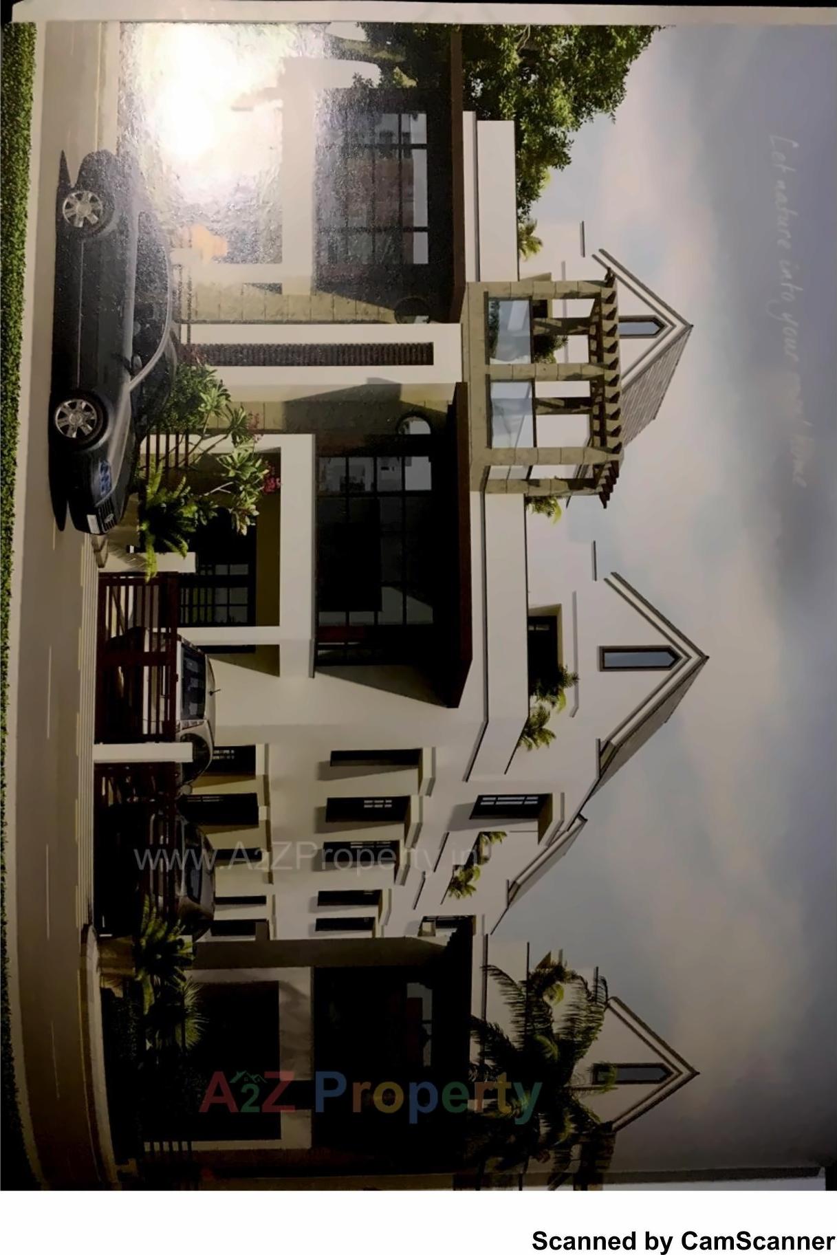 3D Elevation of real estate project Sun Royal Bungalows located at Raysan, Gandhinagar, Gujarat