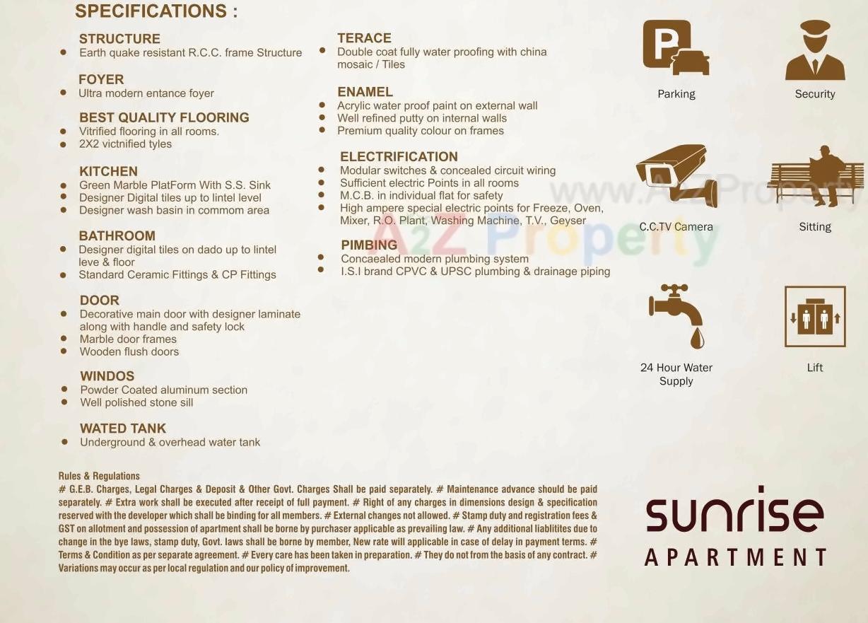  of real estate project Sunrise Appartment located at Pethapur, Gandhinagar, Gujarat