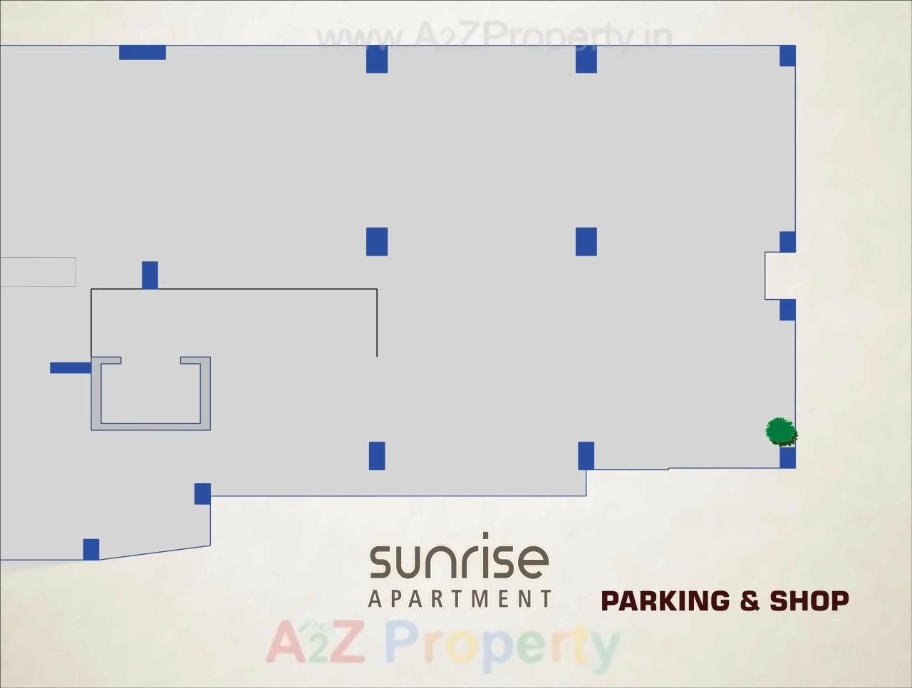 Layout of real estate project Sunrise Appartment located at Pethapur, Gandhinagar, Gujarat