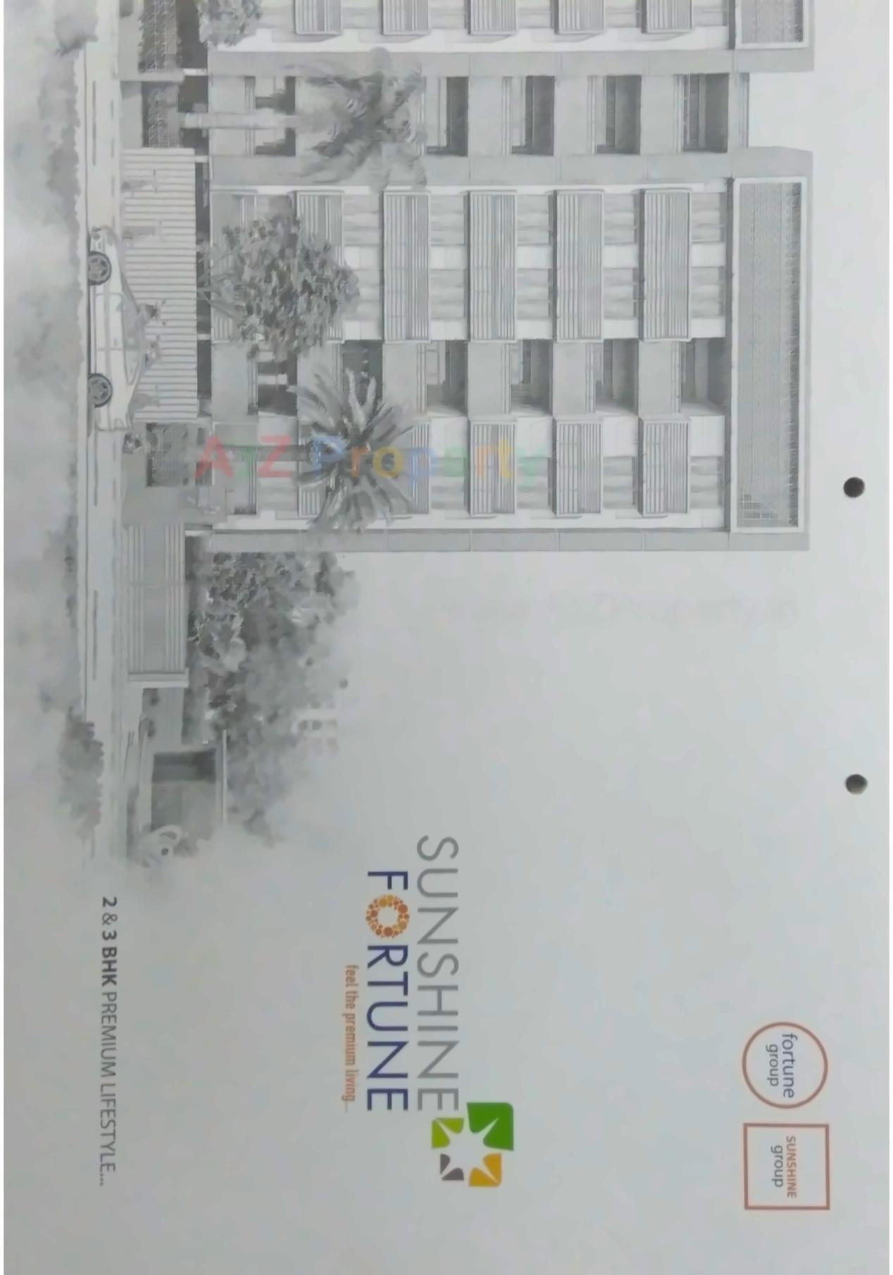 Layout of real estate project Sunshine Fortune located at Indroda, Gandhinagar, Gujarat