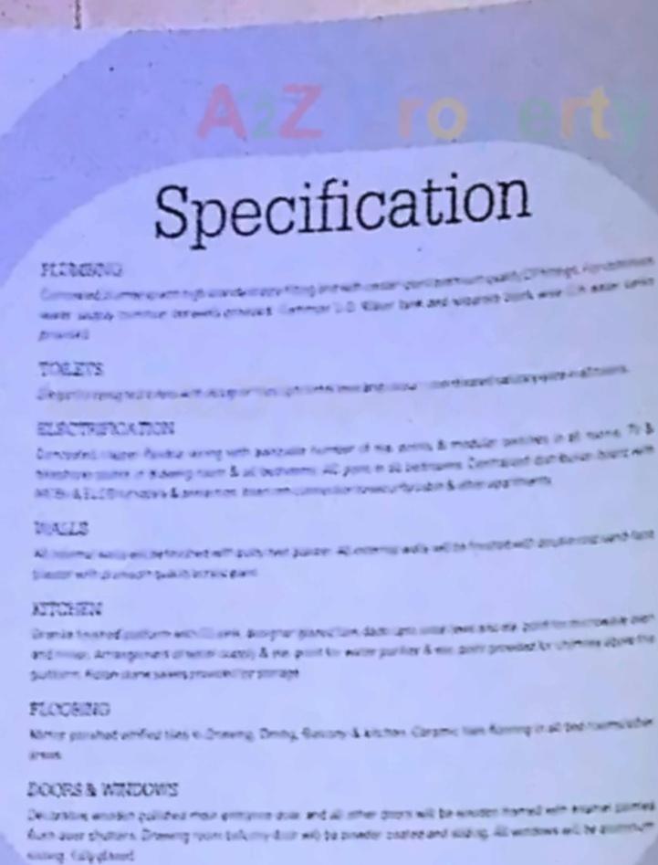 Project Specifications