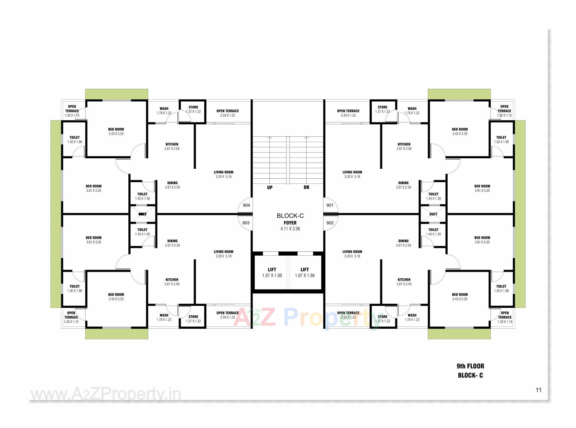 Layout of real estate project Sunshine located at Sargasan, Gandhinagar, Gujarat