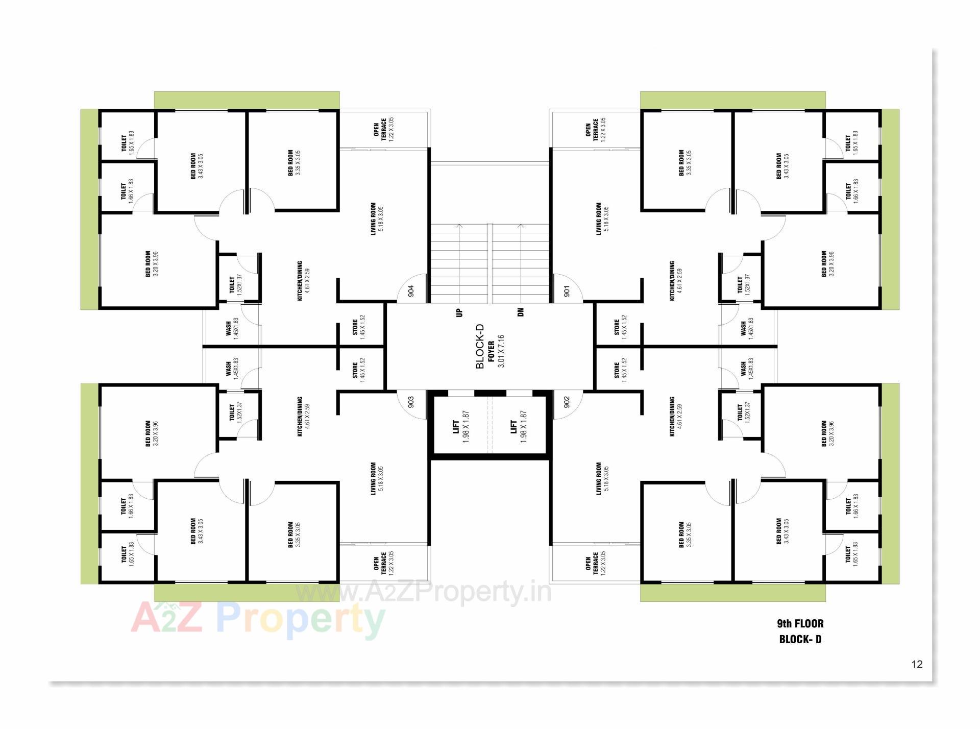 Layout of real estate project Sunshine located at Sargasan, Gandhinagar, Gujarat