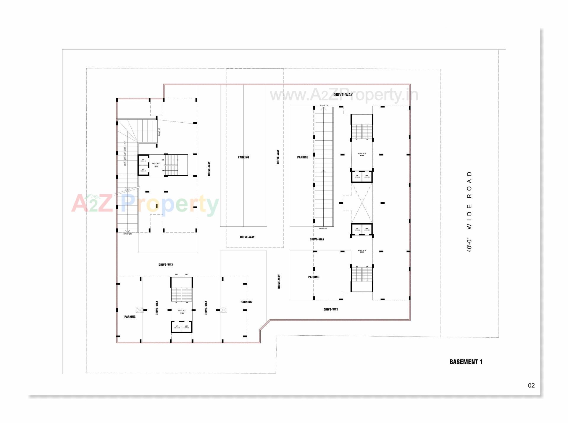Layout of real estate project Sunshine located at Sargasan, Gandhinagar, Gujarat