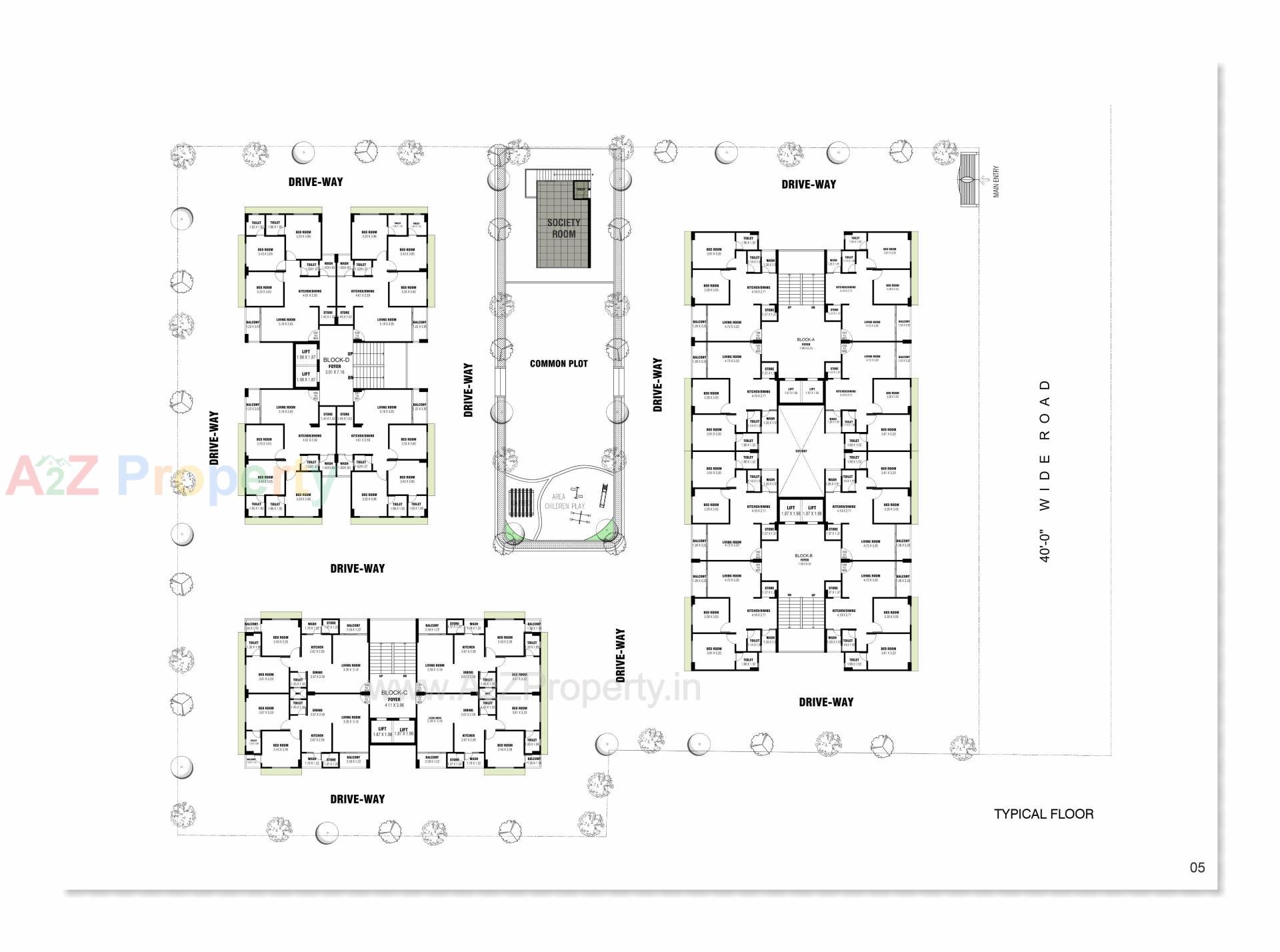 Layout of real estate project Sunshine located at Sargasan, Gandhinagar, Gujarat