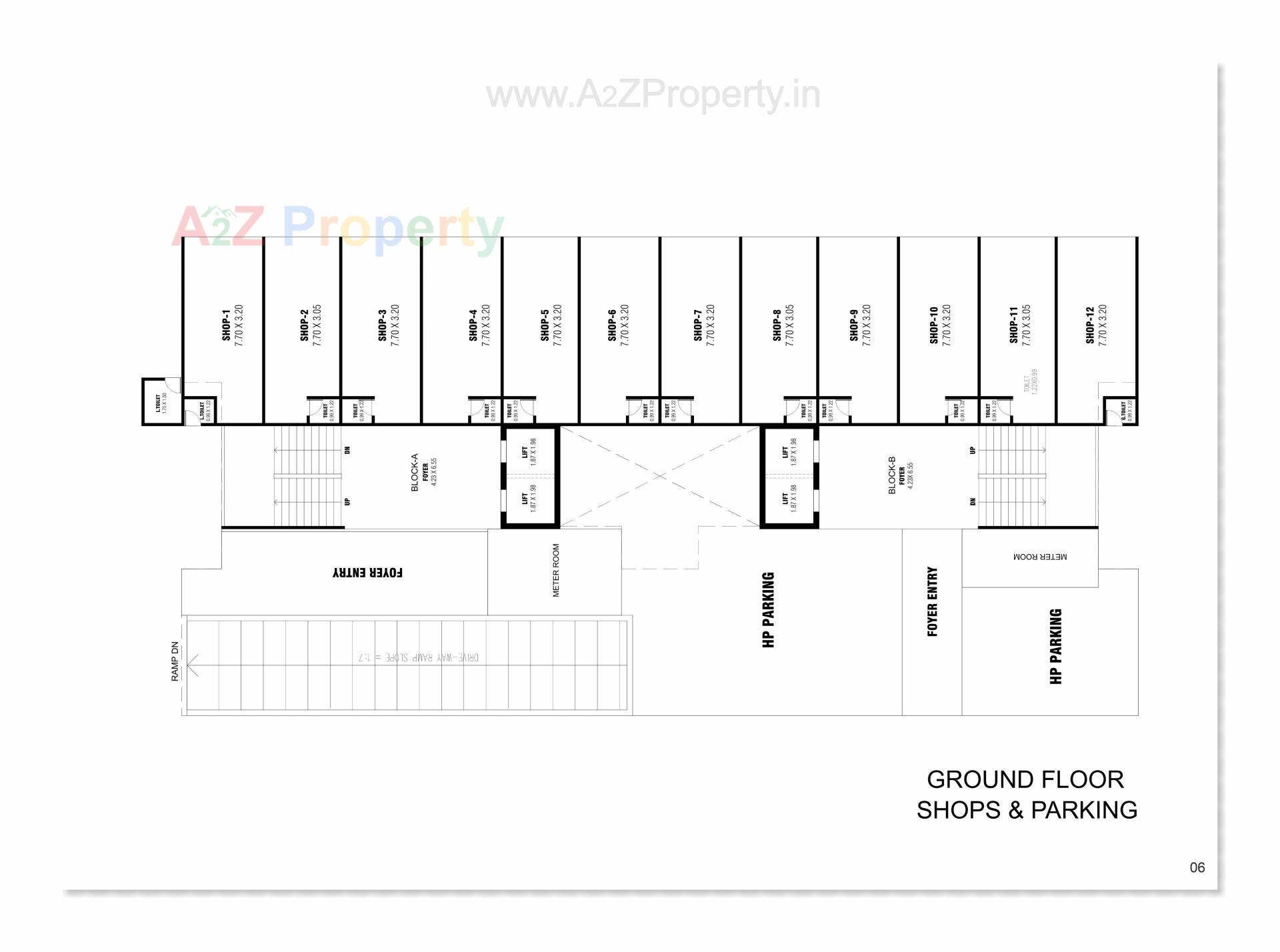 Layout of real estate project Sunshine located at Sargasan, Gandhinagar, Gujarat