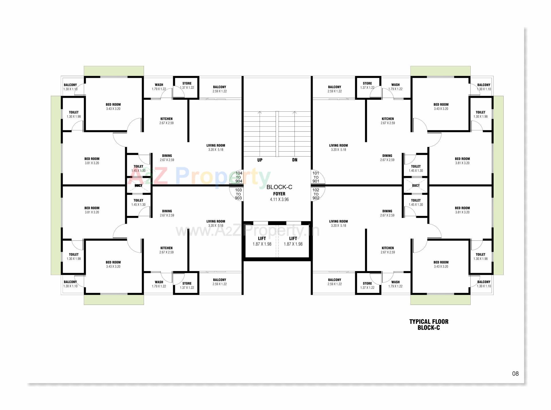 Layout of real estate project Sunshine located at Sargasan, Gandhinagar, Gujarat