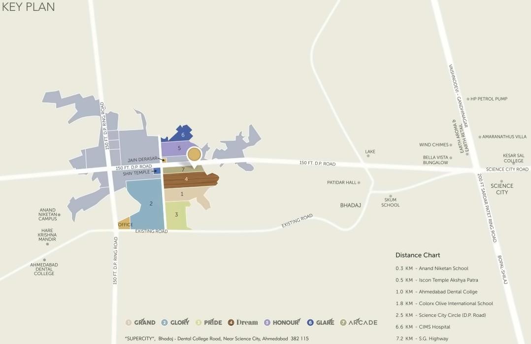  of real estate project Super Arcade located at Santej, Gandhinagar, Gujarat