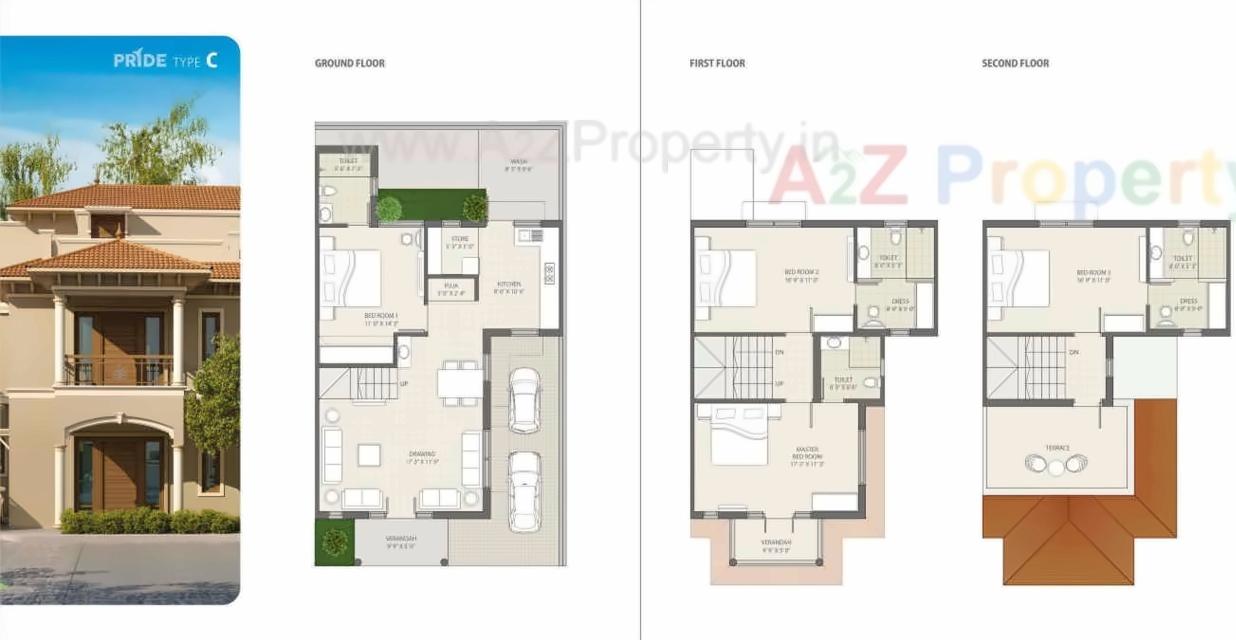 Layout of real estate project Super City located at Santej, Gandhinagar, Gujarat