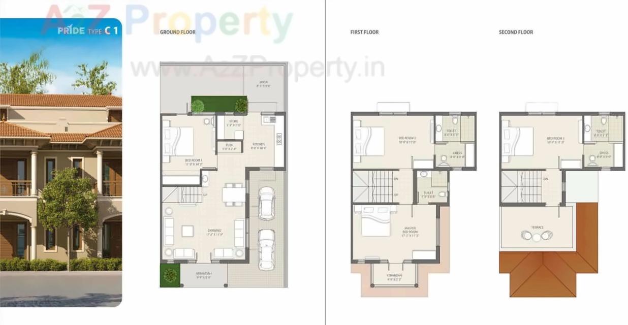 Layout of real estate project Super City located at Santej, Gandhinagar, Gujarat