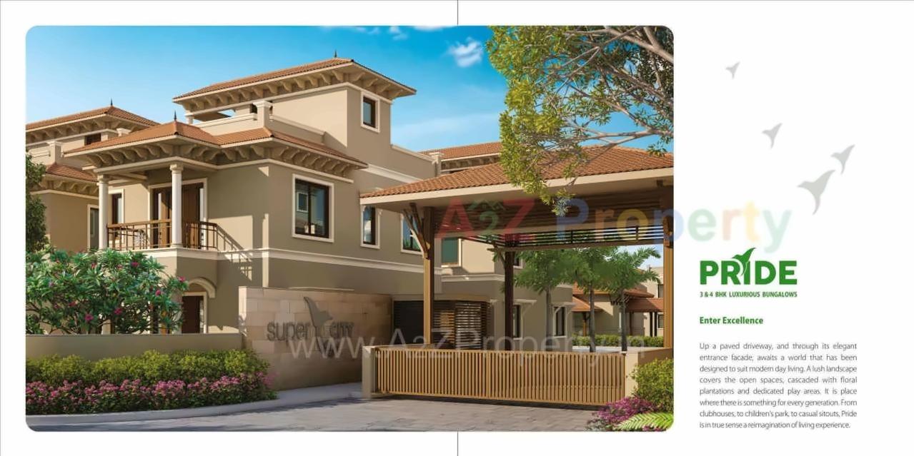 3D Elevation of real estate project Super City located at Santej, Gandhinagar, Gujarat