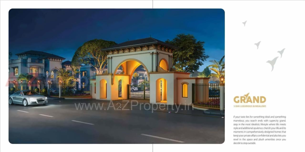 3D Elevation of real estate project Super City located at Santej, Gandhinagar, Gujarat