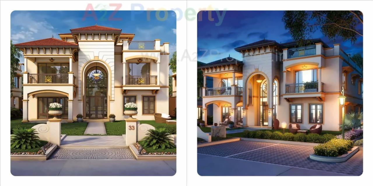 3D Elevation of real estate project Super City located at Santej, Gandhinagar, Gujarat