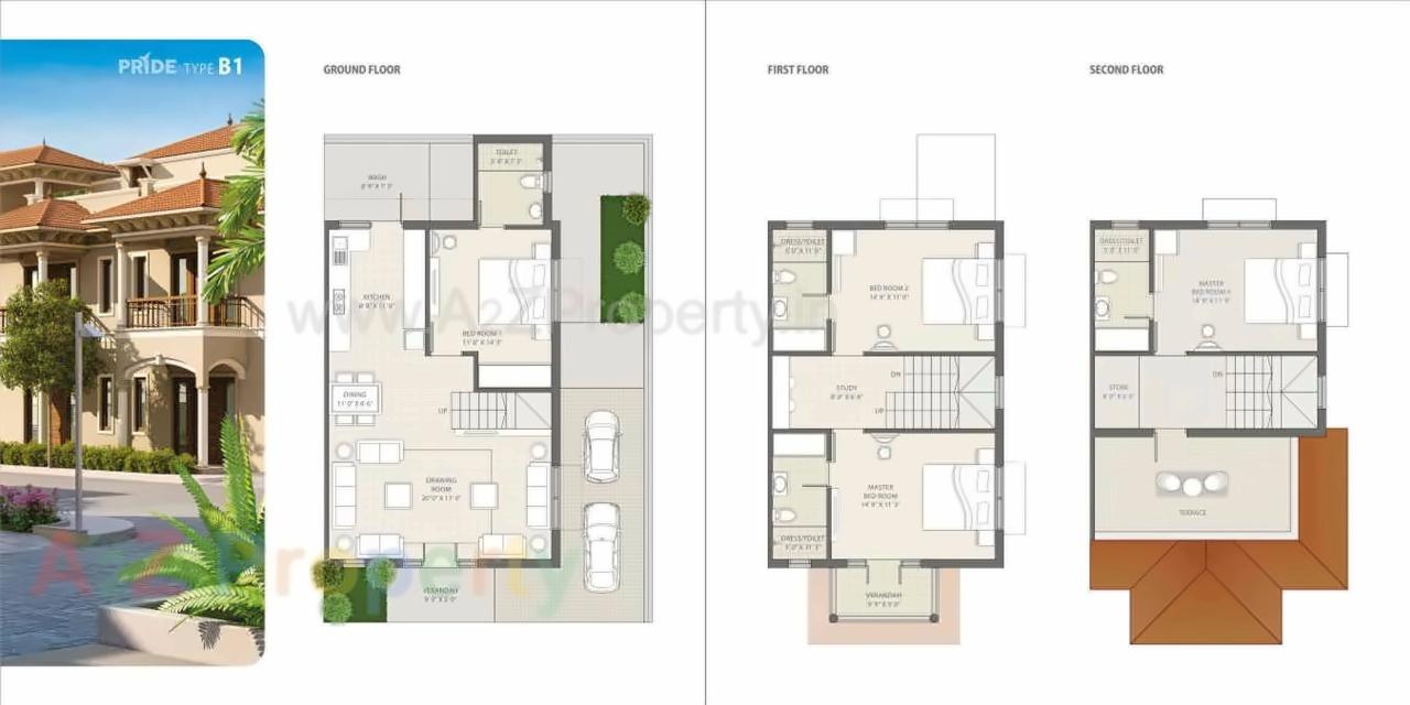 Layout of real estate project Super City located at Santej, Gandhinagar, Gujarat