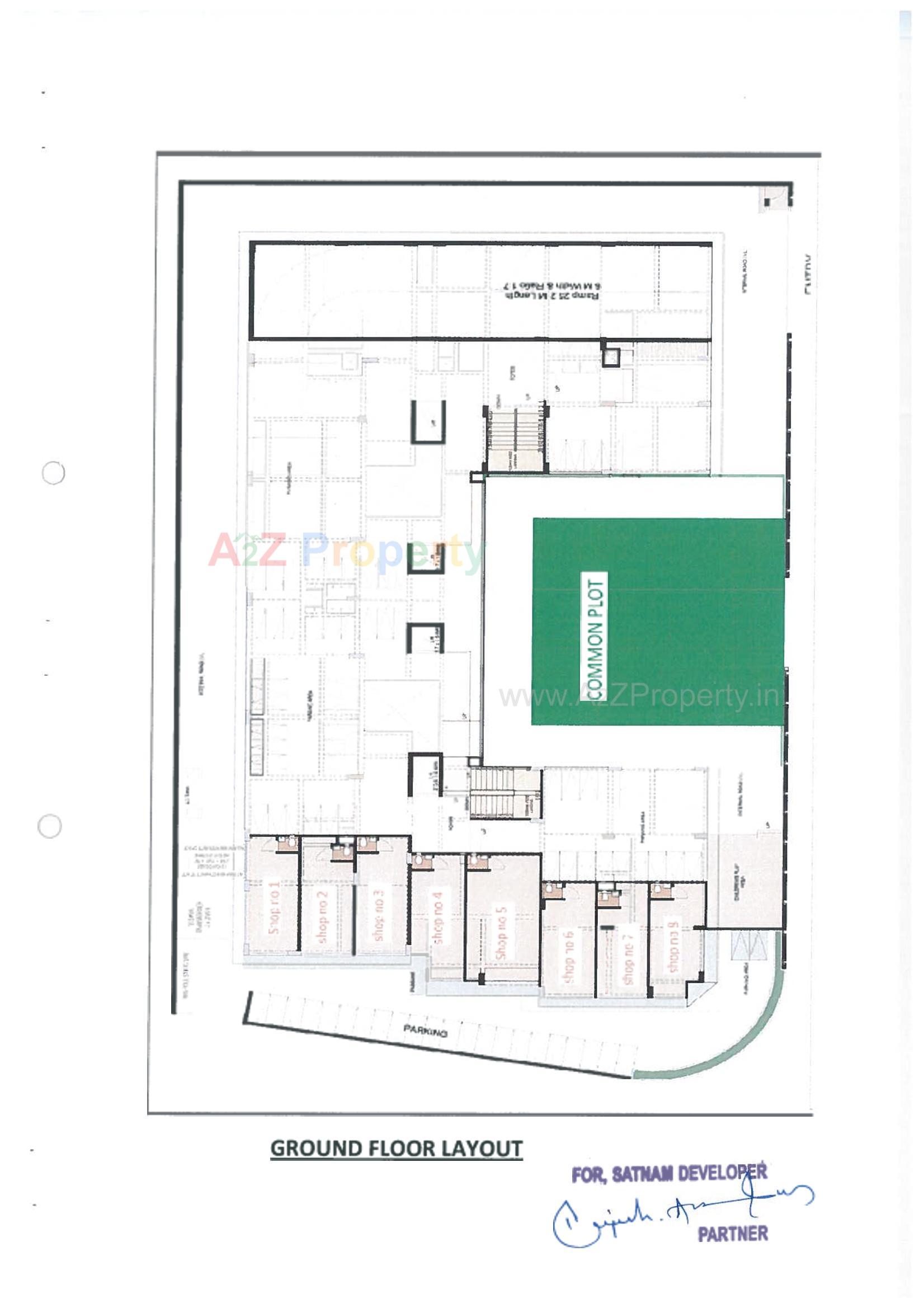 Layout of real estate project Surya Heights located at Nana-chiloda, Gandhinagar, Gujarat