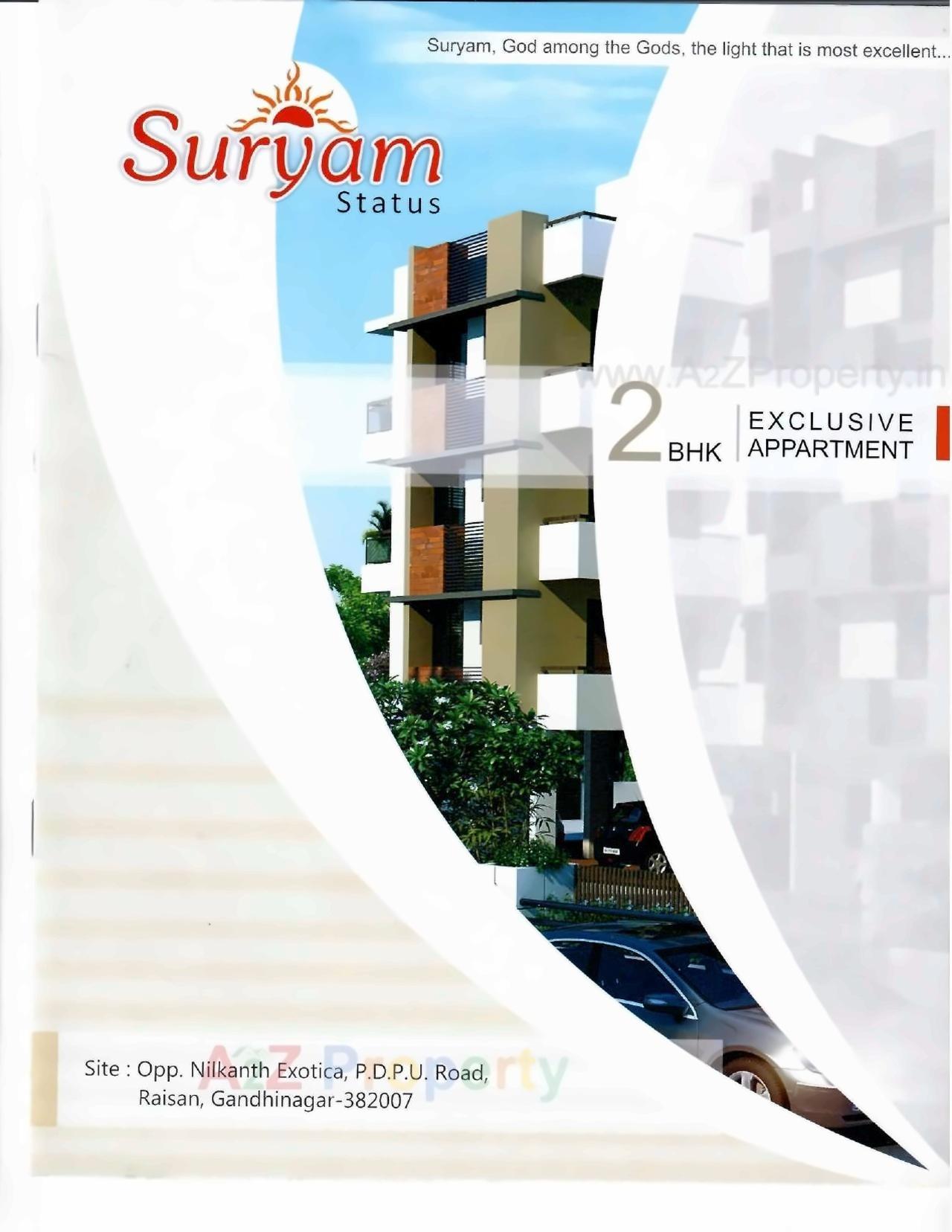  of real estate project Suryam Status located at Raysan, Gandhinagar, Gujarat