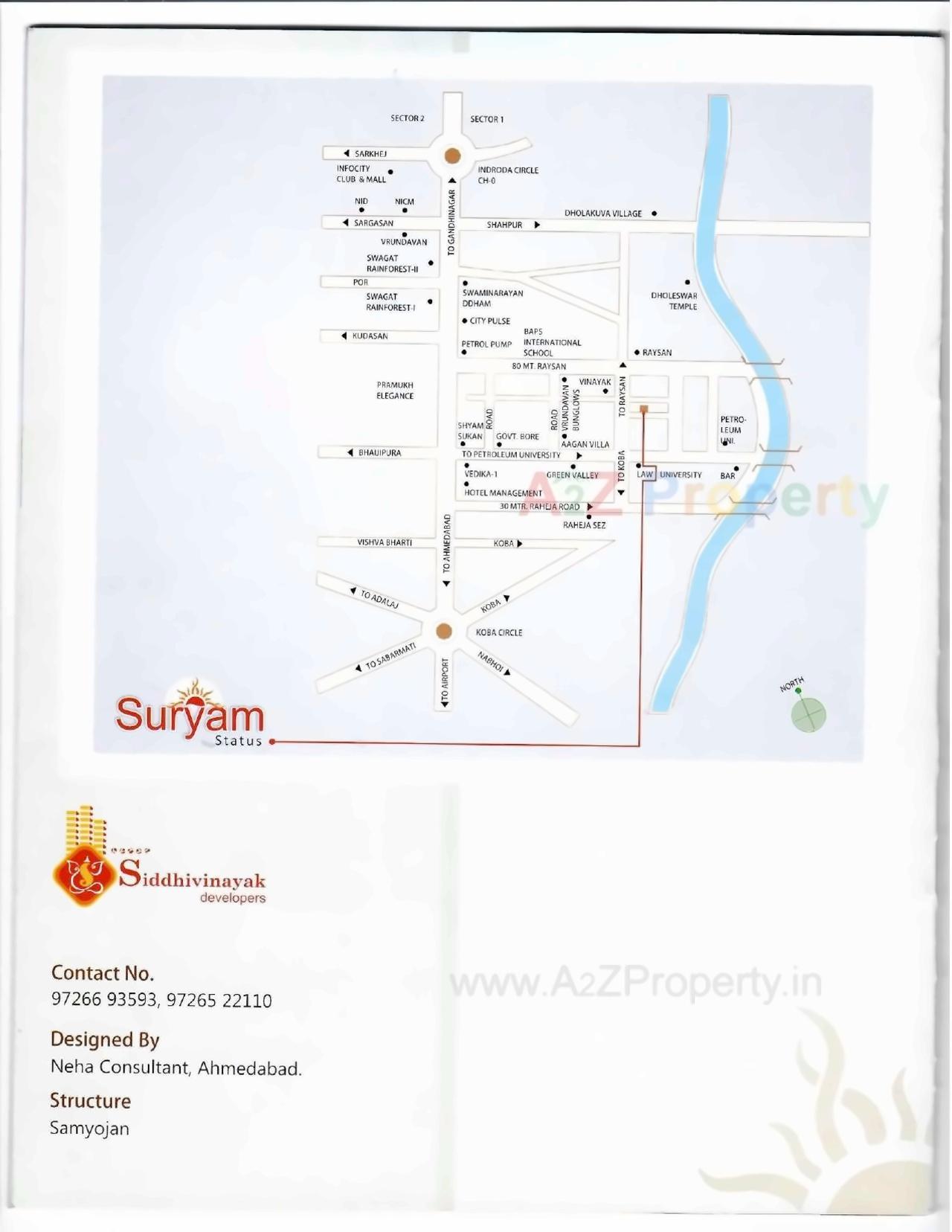  of real estate project Suryam Status located at Raysan, Gandhinagar, Gujarat