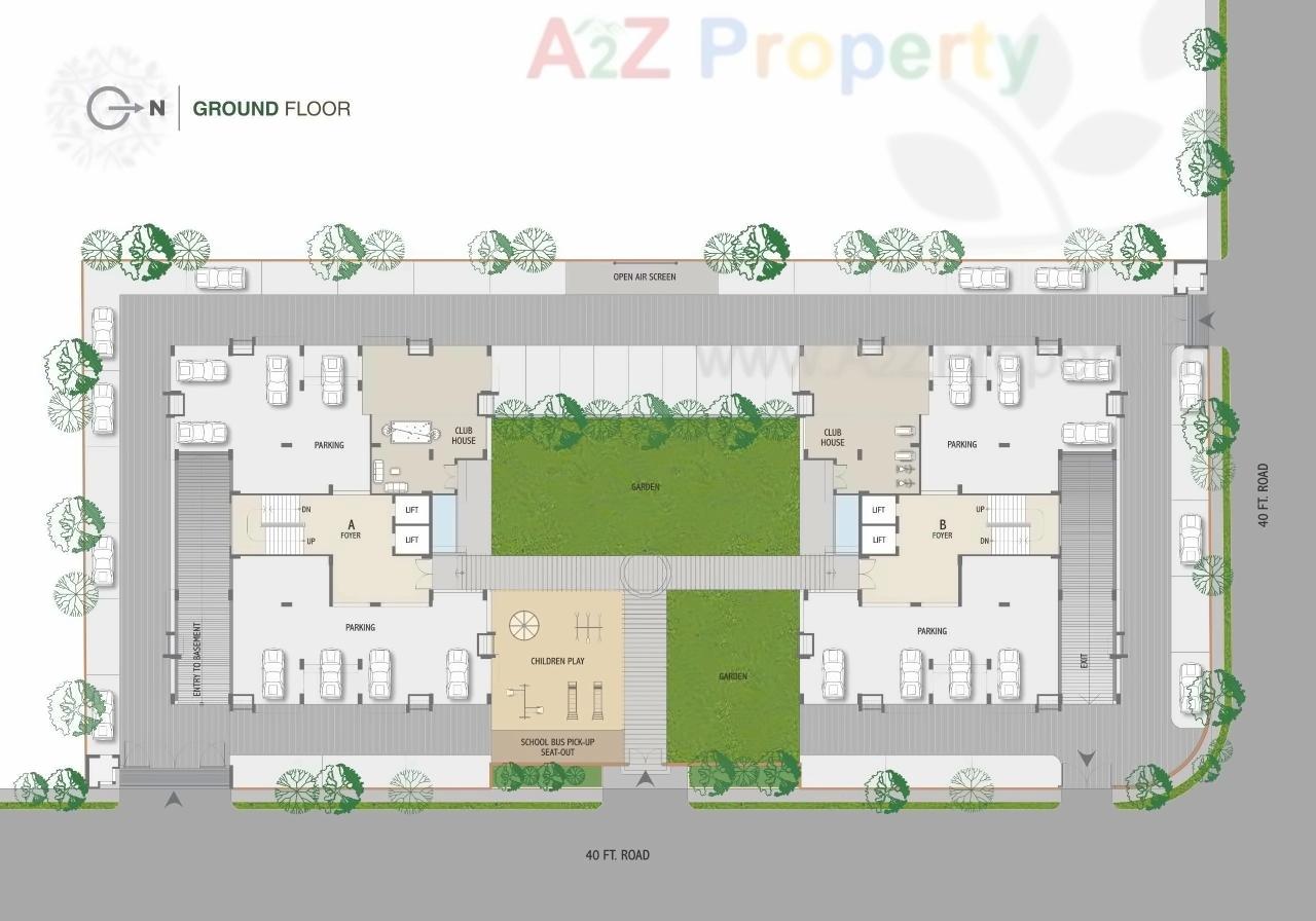 Layout of real estate project Suyash Harmonica located at Kudasan, Gandhinagar, Gujarat