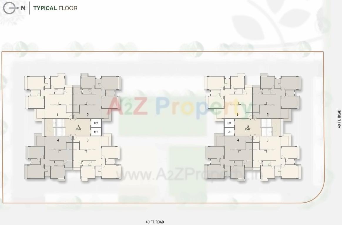 Layout of real estate project Suyash Harmonica located at Kudasan, Gandhinagar, Gujarat