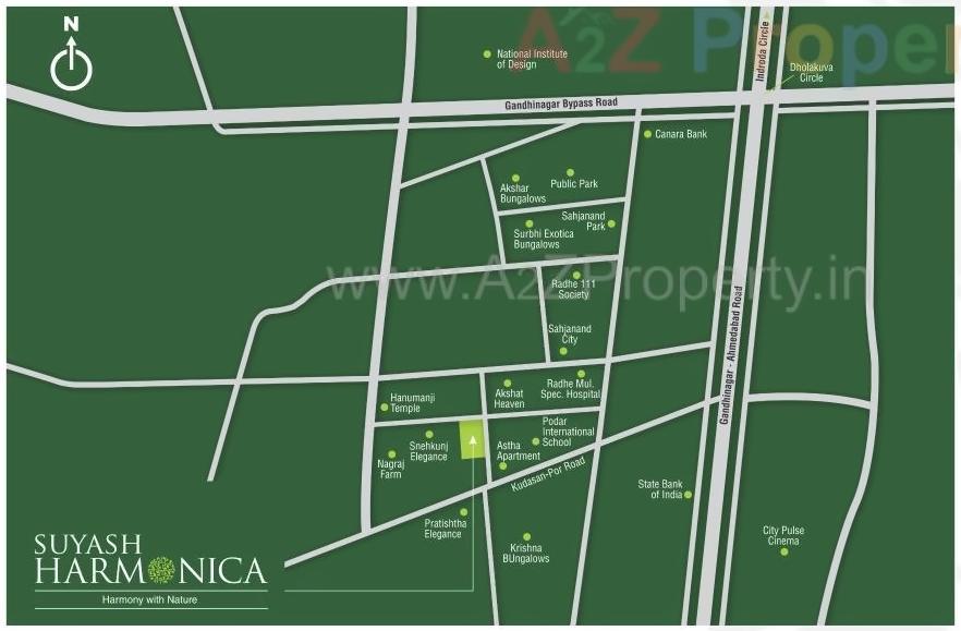  of real estate project Suyash Harmonica located at Kudasan, Gandhinagar, Gujarat