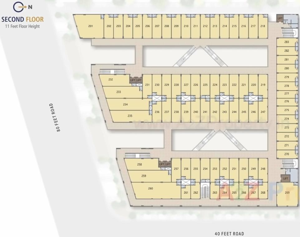 Layout of real estate project Suyash Solitaire located at Kudasan, Gandhinagar, Gujarat