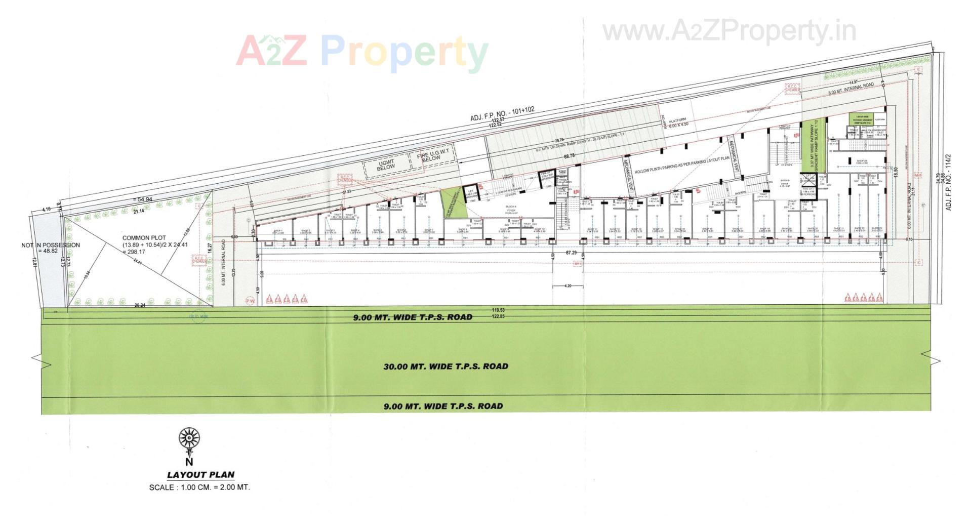 Layout of real estate project Sv Diamond located at Pethapur, Gandhinagar, Gujarat