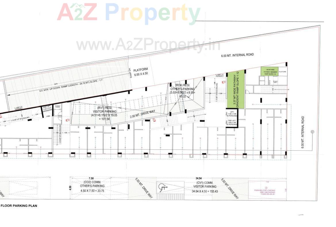 Layout of real estate project Sv Diamond located at Pethapur, Gandhinagar, Gujarat