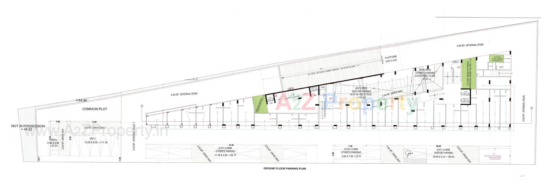 Layout of real estate project Sv Diamond located at Pethapur, Gandhinagar, Gujarat
