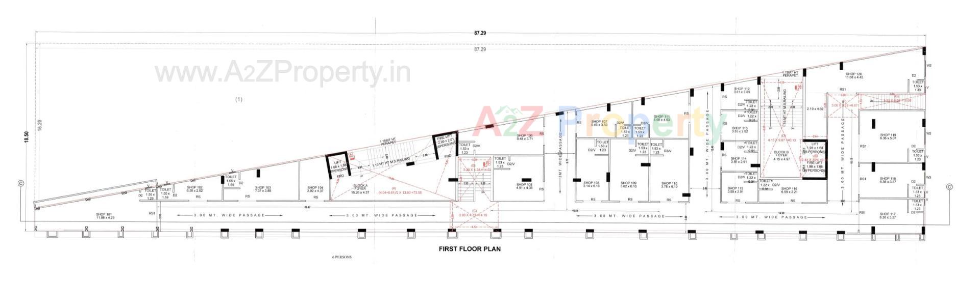 Layout of real estate project Sv Diamond located at Pethapur, Gandhinagar, Gujarat
