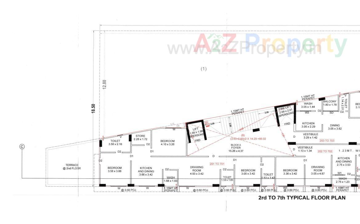Layout of real estate project Sv Diamond located at Pethapur, Gandhinagar, Gujarat