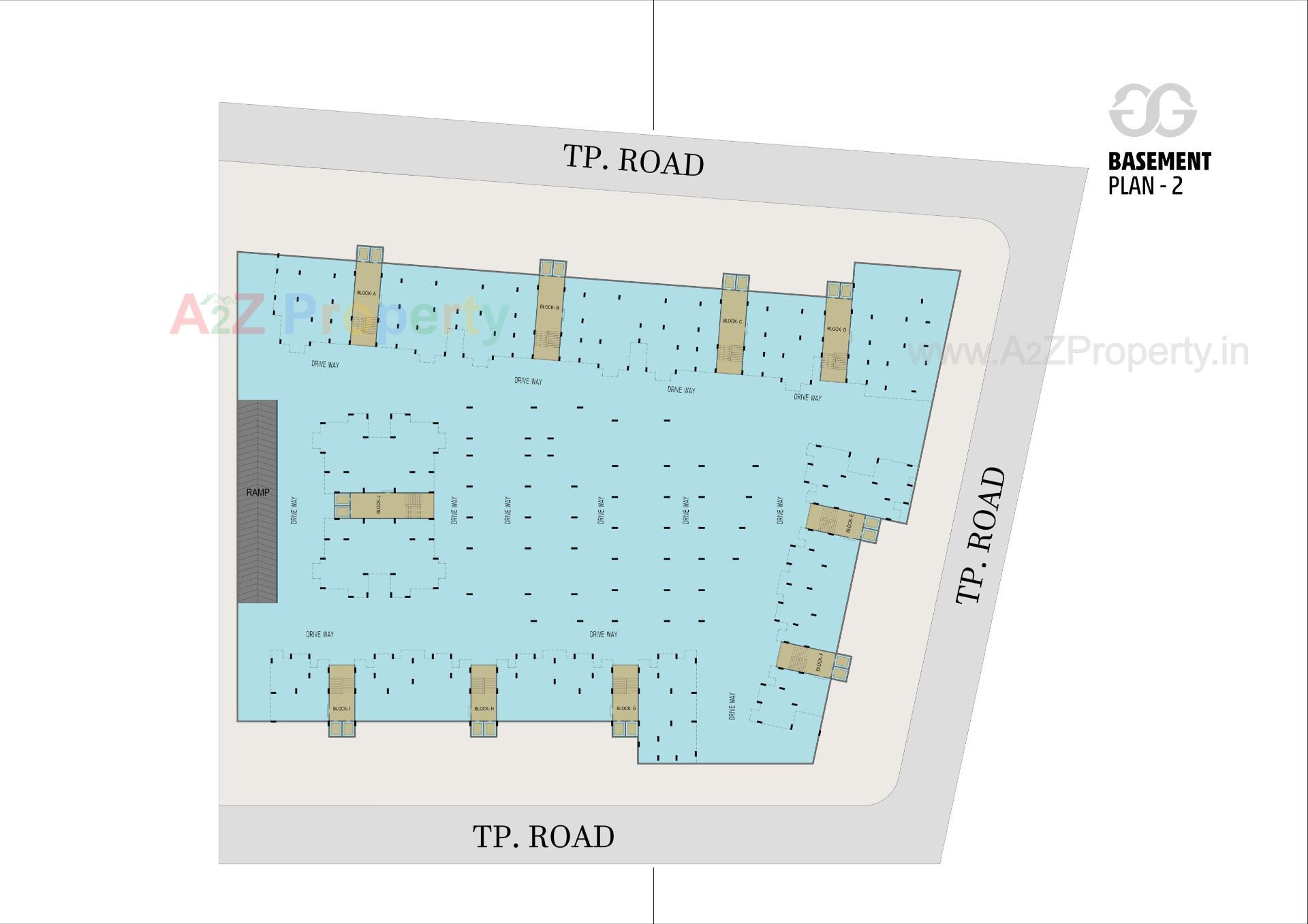 Layout of real estate project Swagat Glassglow located at Sargasan, Gandhinagar, Gujarat
