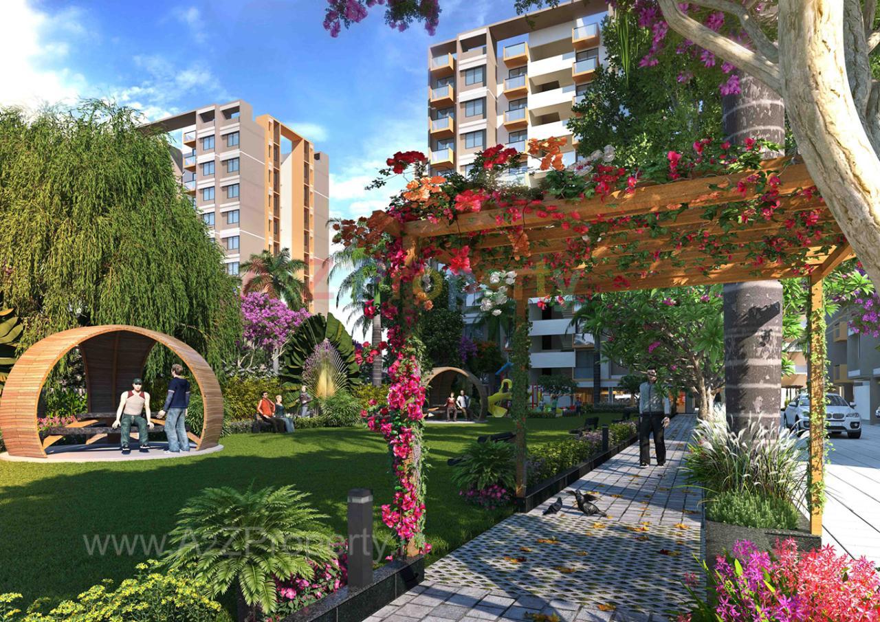 3D Elevation of real estate project Swagat Pelican located at Sargasan, Gandhinagar, Gujarat