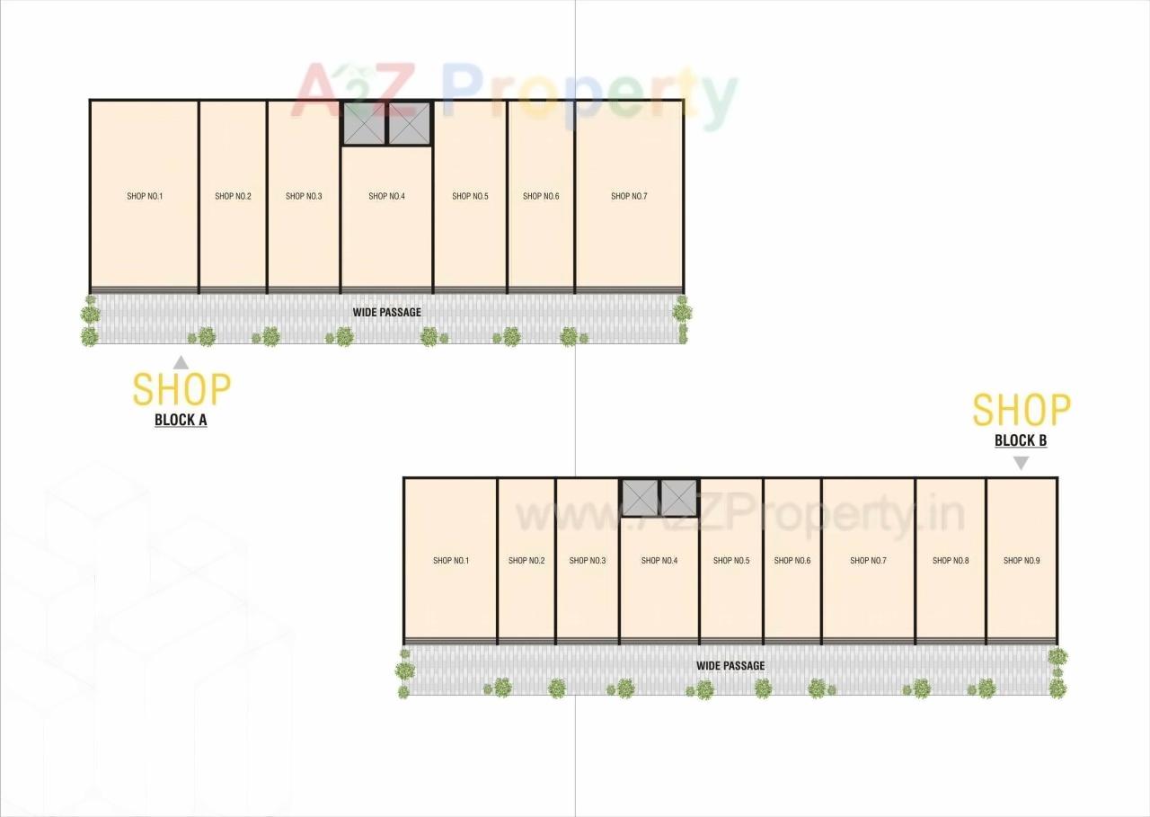 Layout of real estate project Swagat Pelican located at Sargasan, Gandhinagar, Gujarat