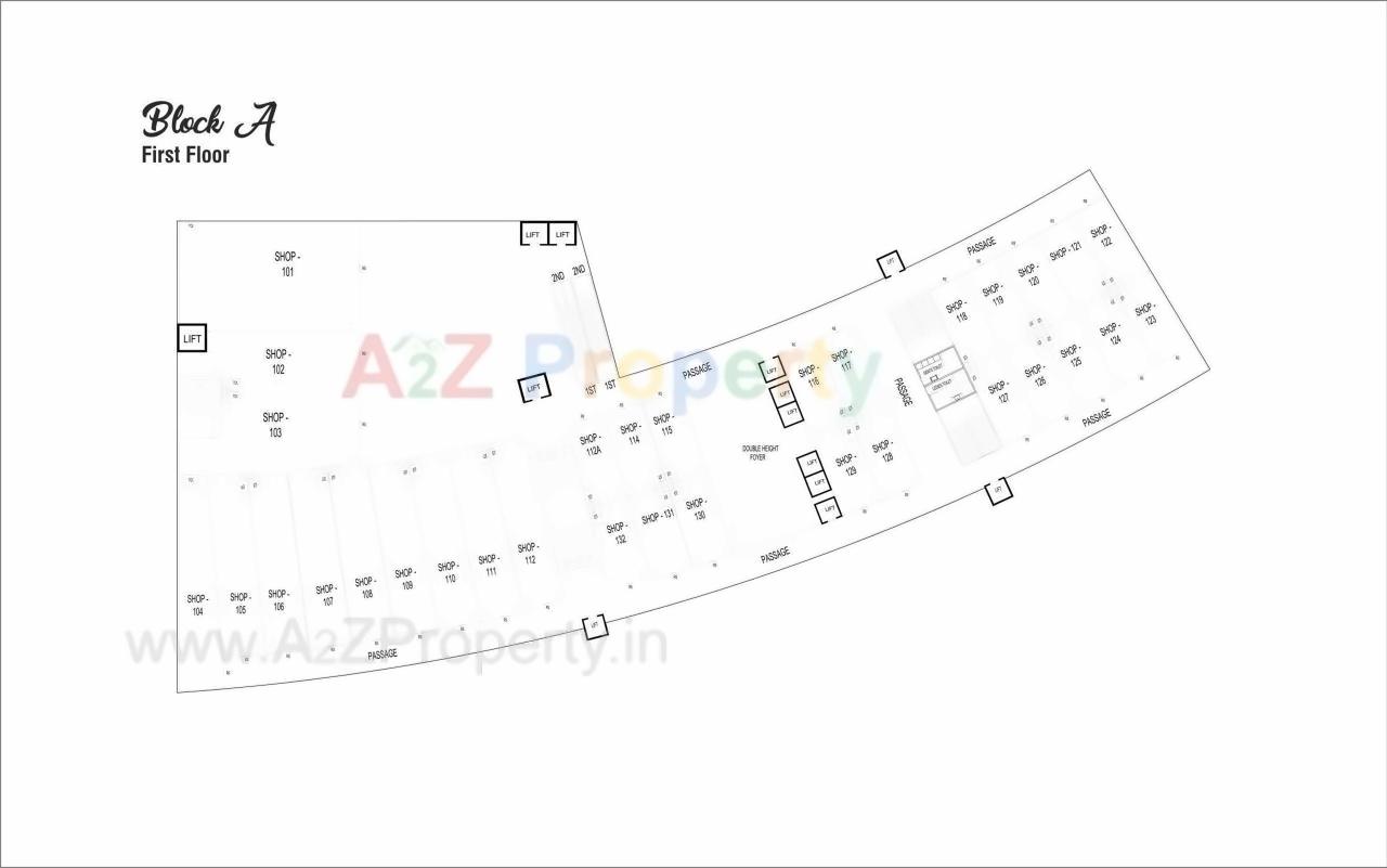 Layout of real estate project Swagat Twincity Highstreet located at Sargasan, Gandhinagar, Gujarat