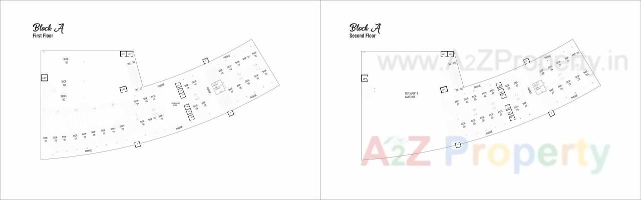 Layout of real estate project Swagat Twincity Highstreet located at Sargasan, Gandhinagar, Gujarat