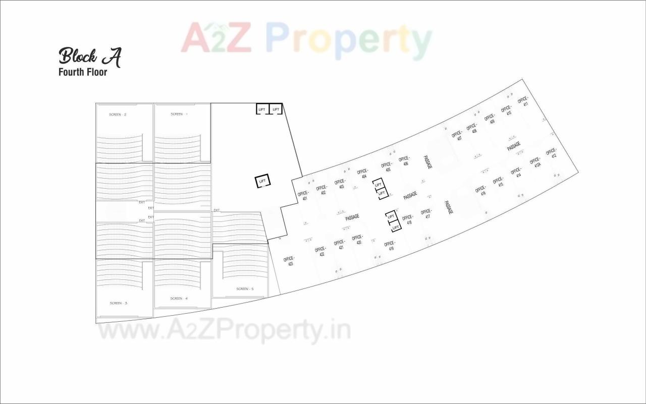 Layout of real estate project Swagat Twincity Highstreet located at Sargasan, Gandhinagar, Gujarat