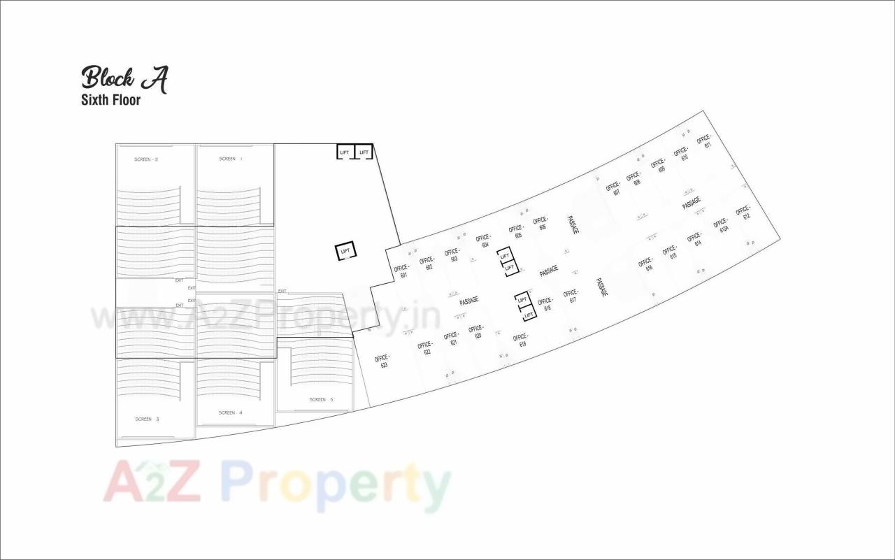 Layout of real estate project Swagat Twincity Highstreet located at Sargasan, Gandhinagar, Gujarat